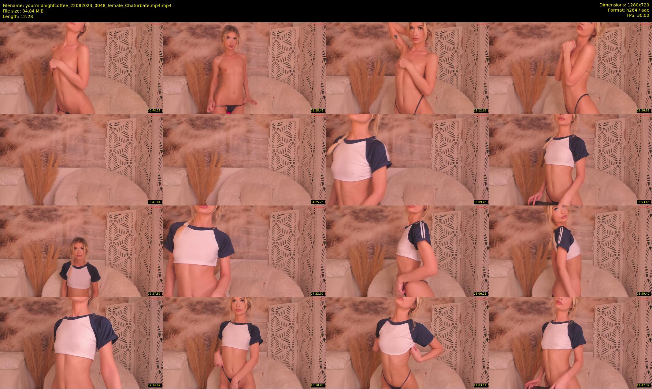 yourmidnightcoffee — 13 minute Chaturbate female cam show recording, 720p, Aug 22, 2023