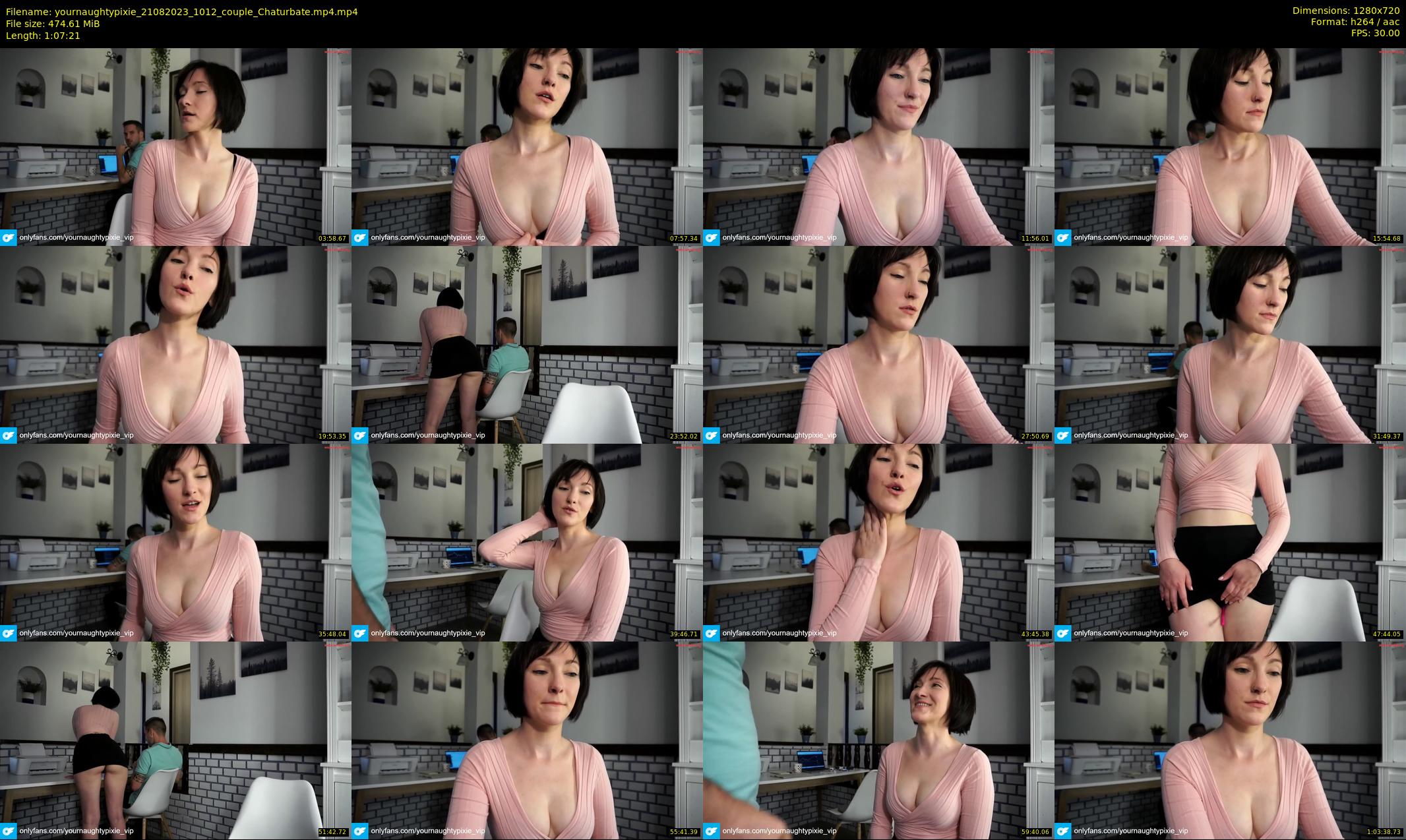 yournaughtypixie — 68 minute Chaturbate couple cam show recording, 720p, Aug 21, 2023