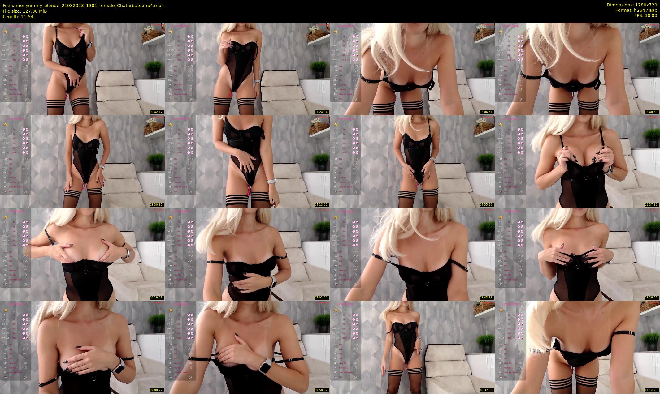 yummy_blonde — 12 minute Chaturbate female cam show recording, 720p, Aug 21, 2023