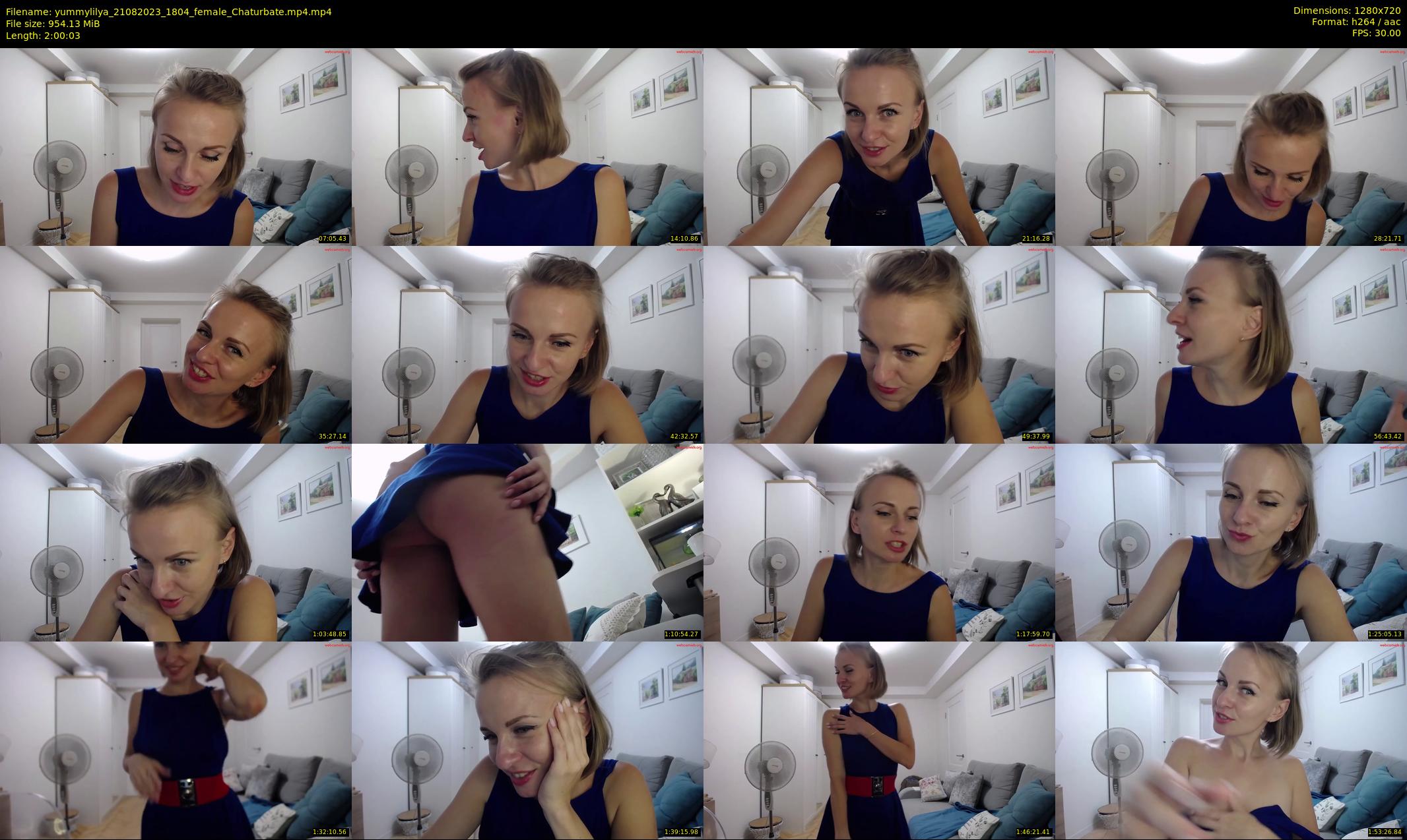 yummylilya — 121 minute Chaturbate female cam show recording, 720p, Aug 21, 2023