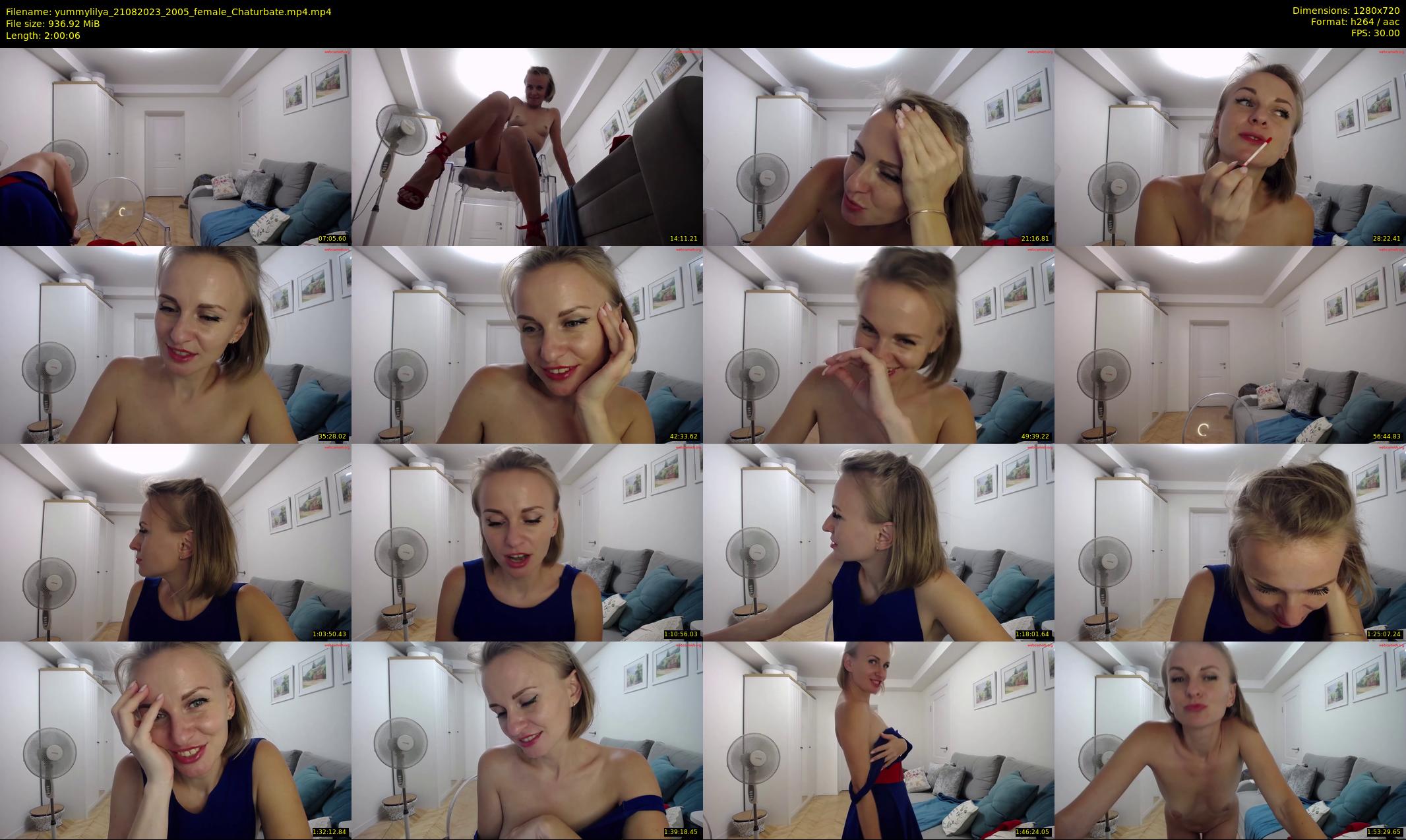 yummylilya — 121 minute Chaturbate female cam show recording, 720p, Aug 21, 2023
