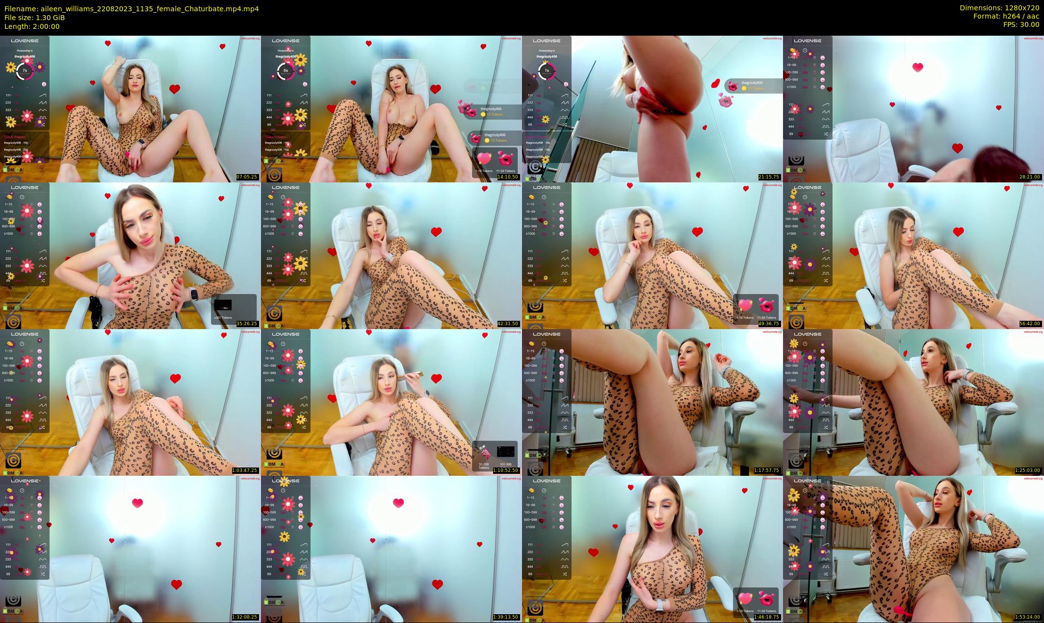 aileen_williams — 120 minute Chaturbate female cam show recording, 720p, Aug 22, 2023
