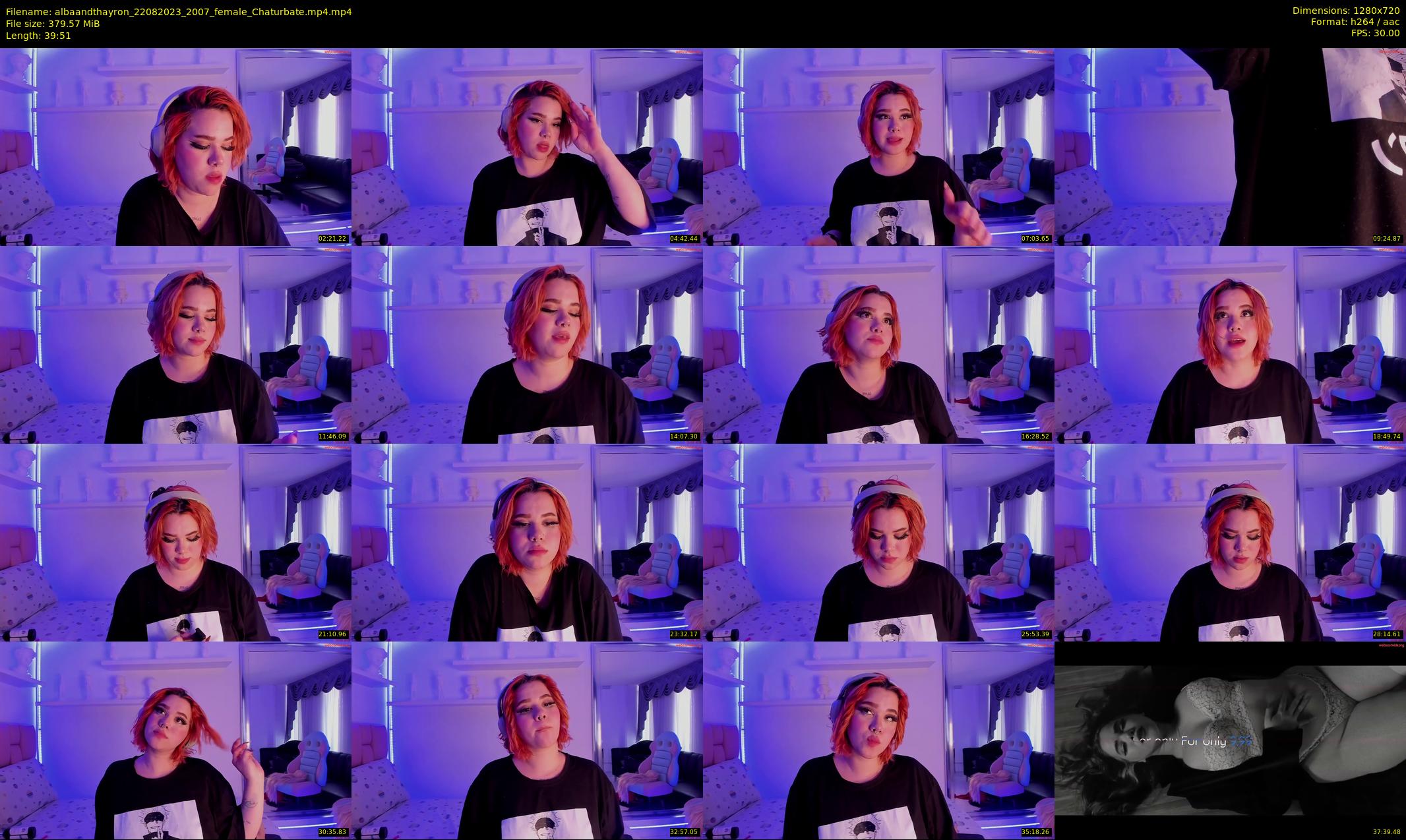 albaandthayron — 40 minute Chaturbate couple cam show recording, 720p, Aug 22, 2023