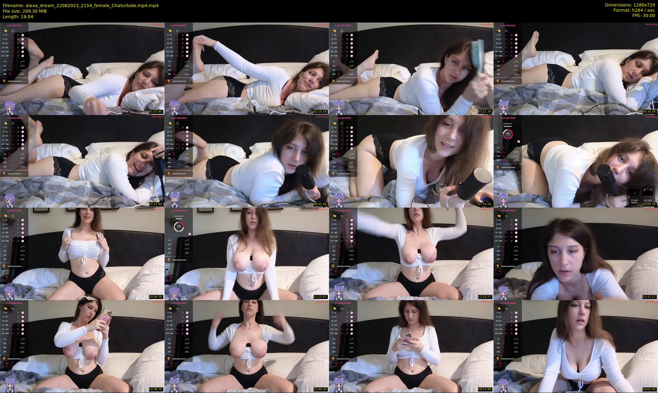 alexa_dream — 20 minute Chaturbate female cam show recording, 720p, Aug 22, 2023