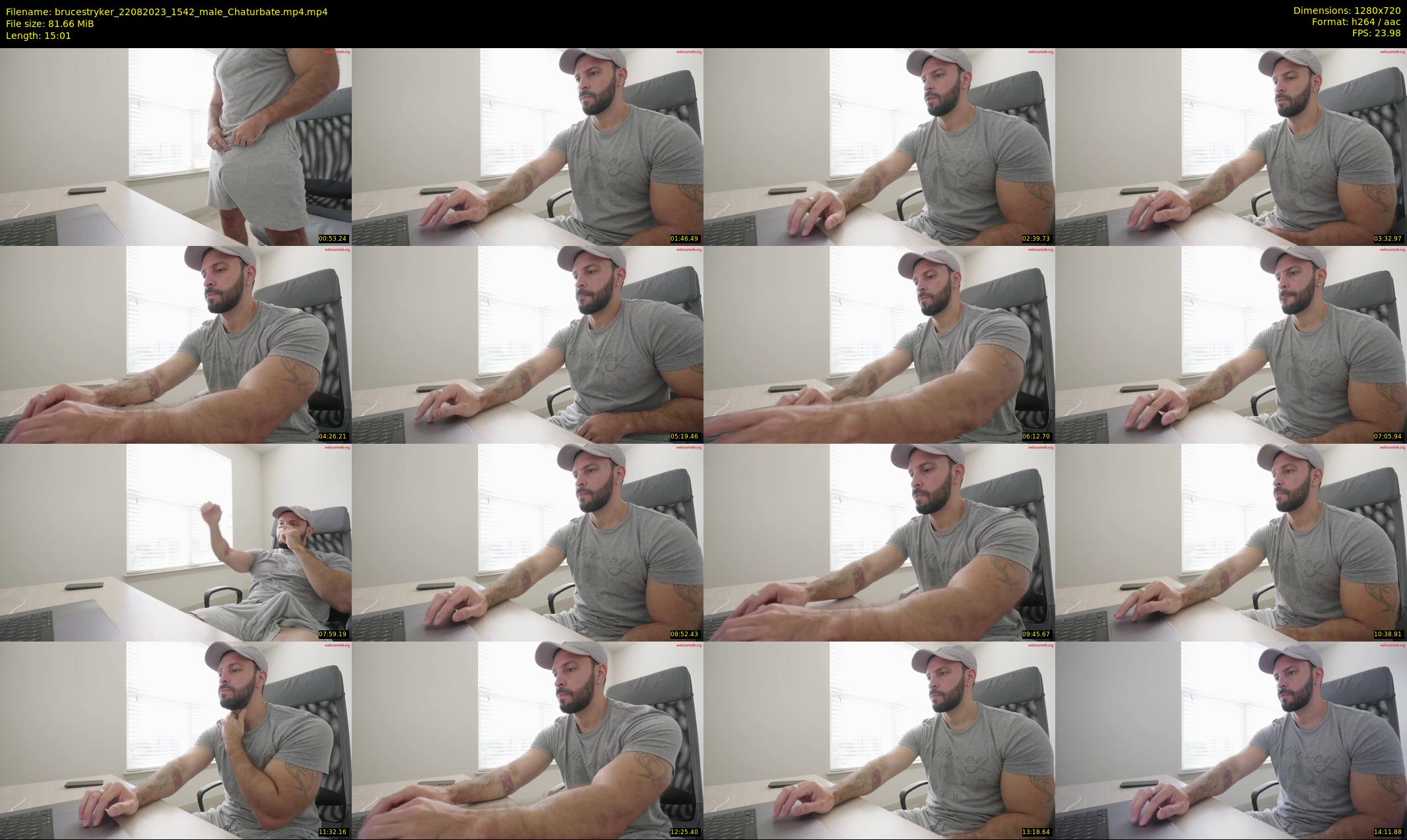 brucestryker — 16 minute Chaturbate male cam show recording, 720p, Aug 22, 2023