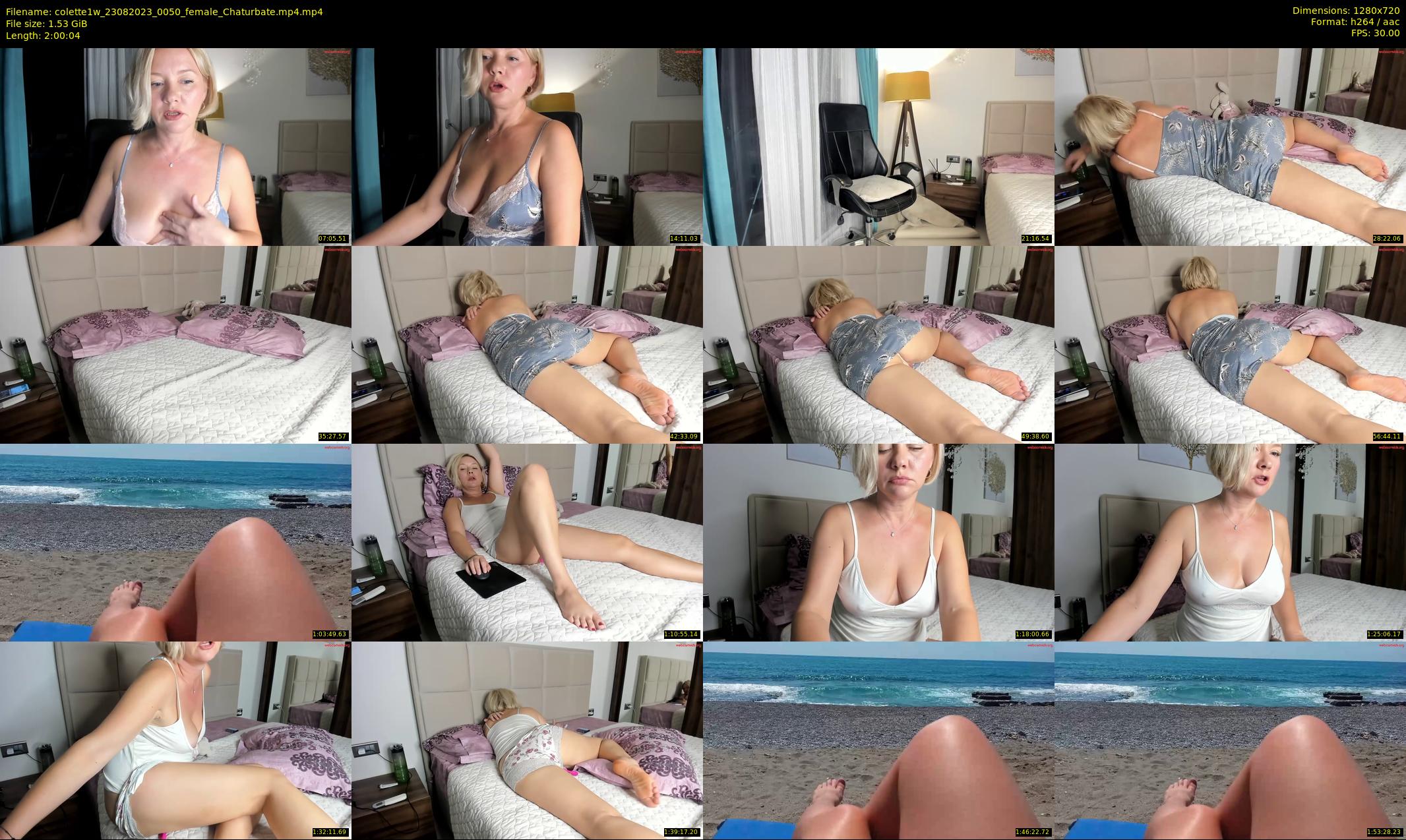 colette1w — 121 minute Chaturbate female cam show recording, 720p, Aug 23, 2023