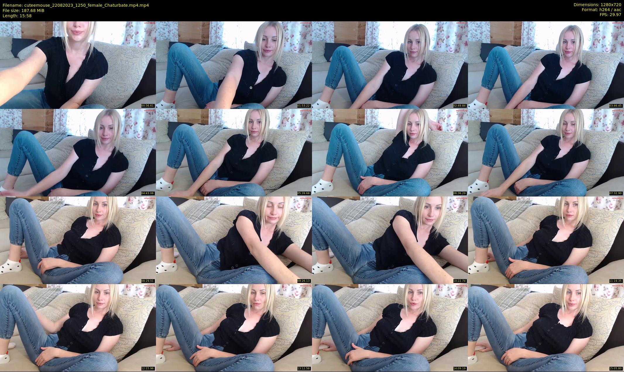 cuteemouse — 16 minute Chaturbate female cam show recording, 720p, Aug 22, 2023
