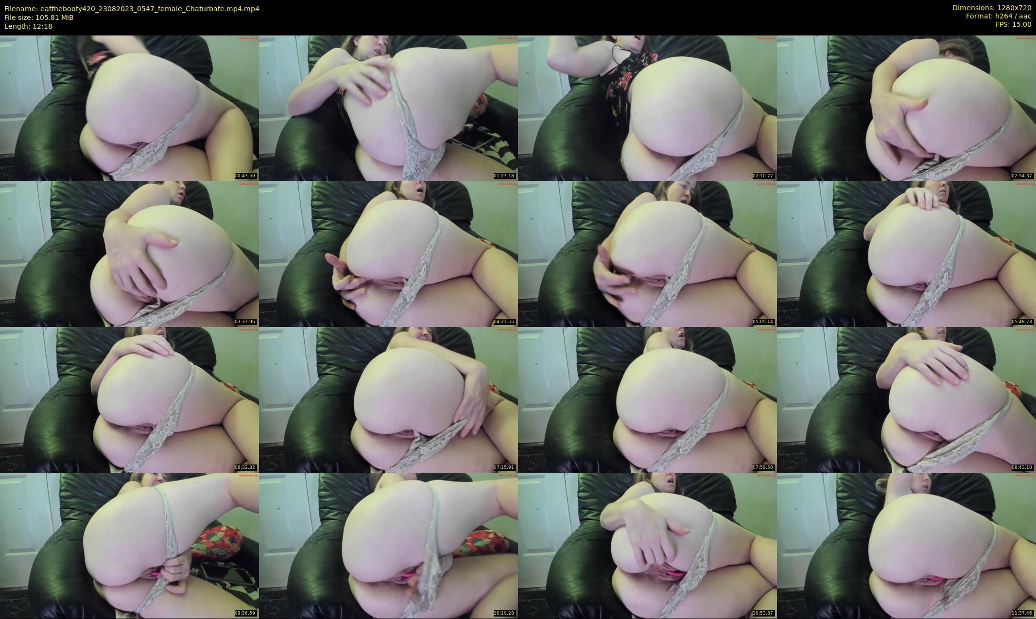 eatthebooty420 — 13 minute Chaturbate female cam show recording, 720p, Aug 23, 2023