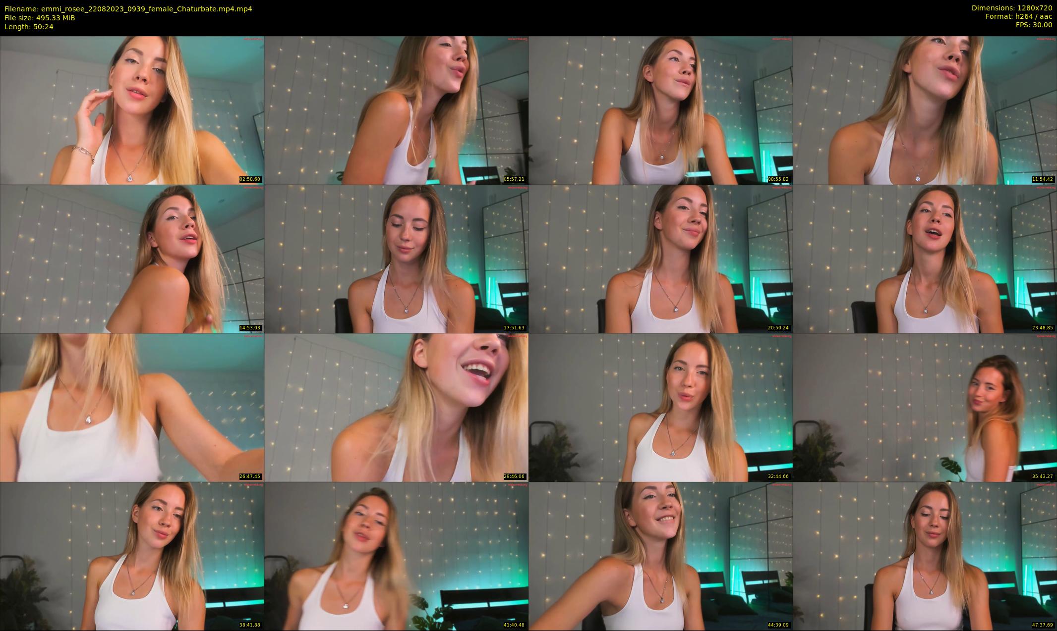 emmi_rosee — 51 minute Chaturbate female cam show recording, 720p, Aug 22, 2023