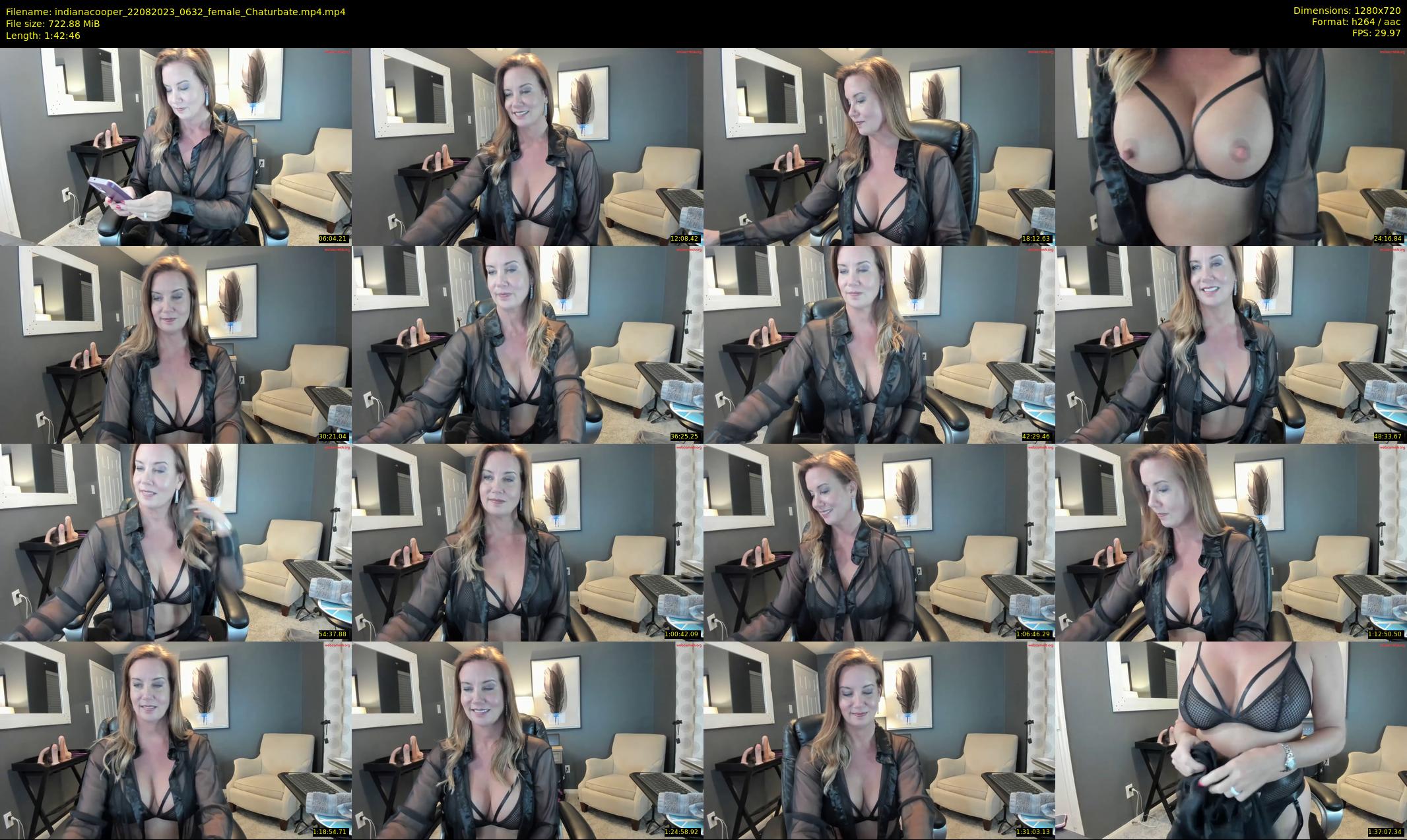 indianacooper — 103 minute Chaturbate female cam show recording, 720p, Aug 22, 2023