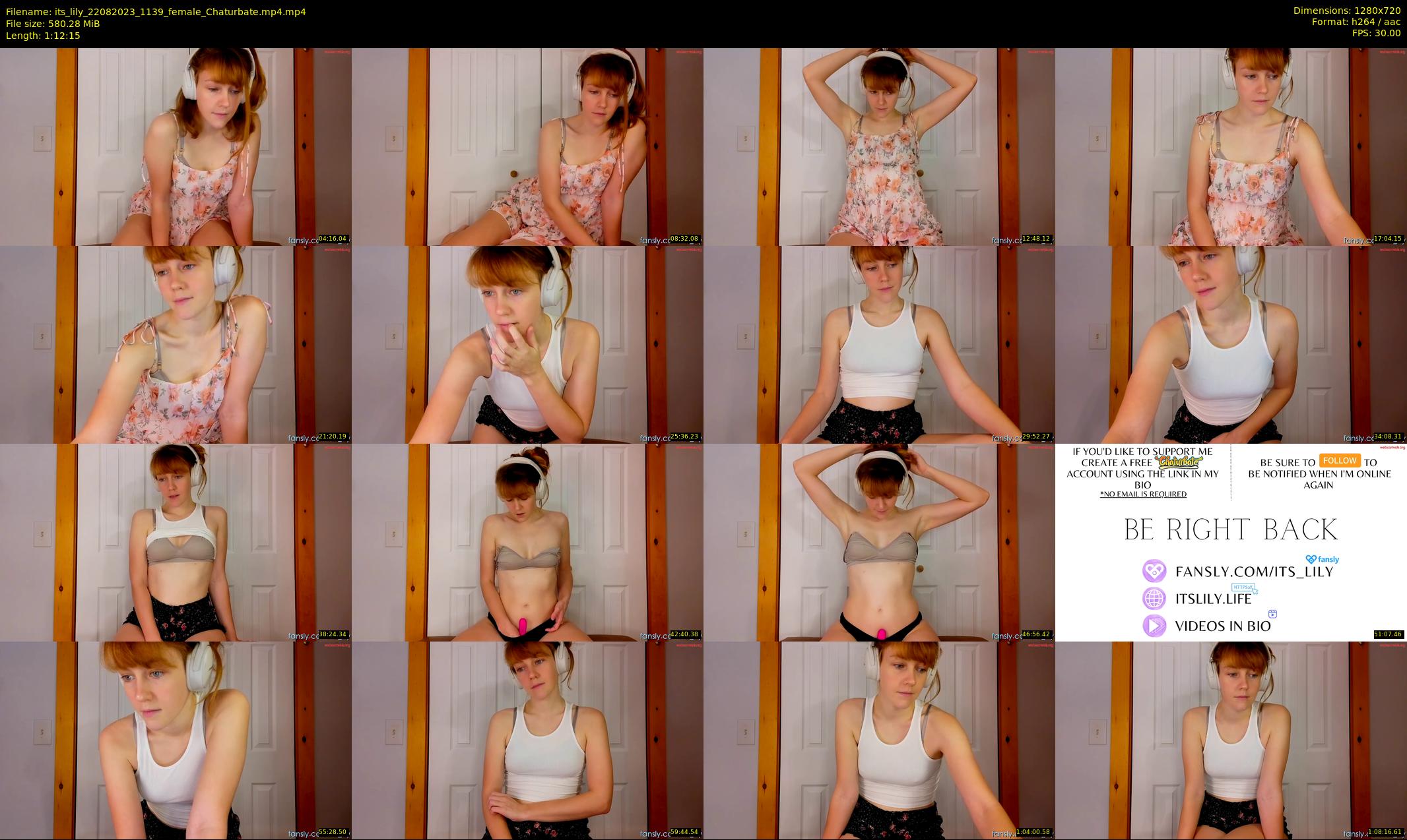 its_lily — 73 minute Chaturbate female cam show recording, 720p, Aug 22, 2023