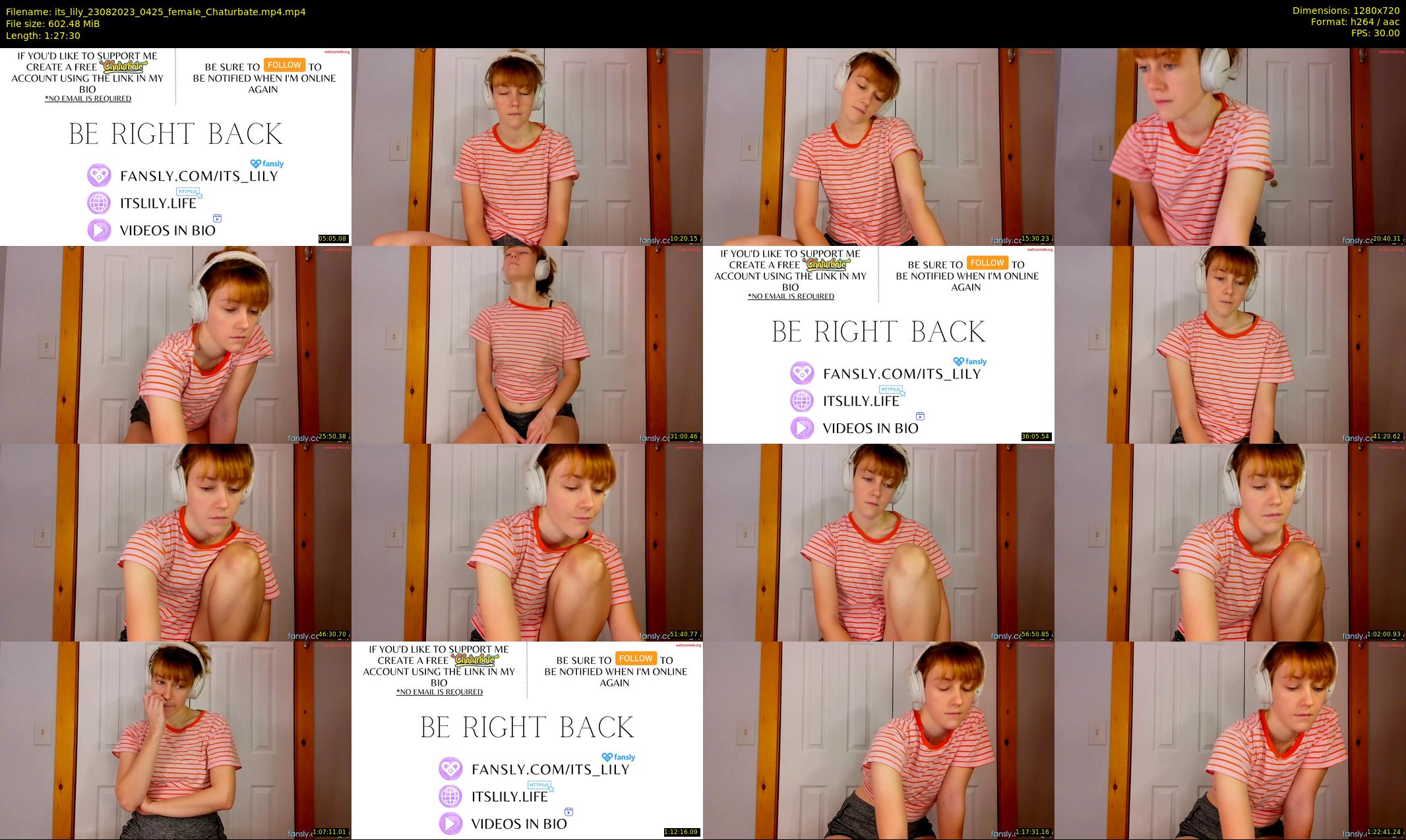 its_lily — 88 minute Chaturbate female cam show recording, 720p, Aug 23, 2023