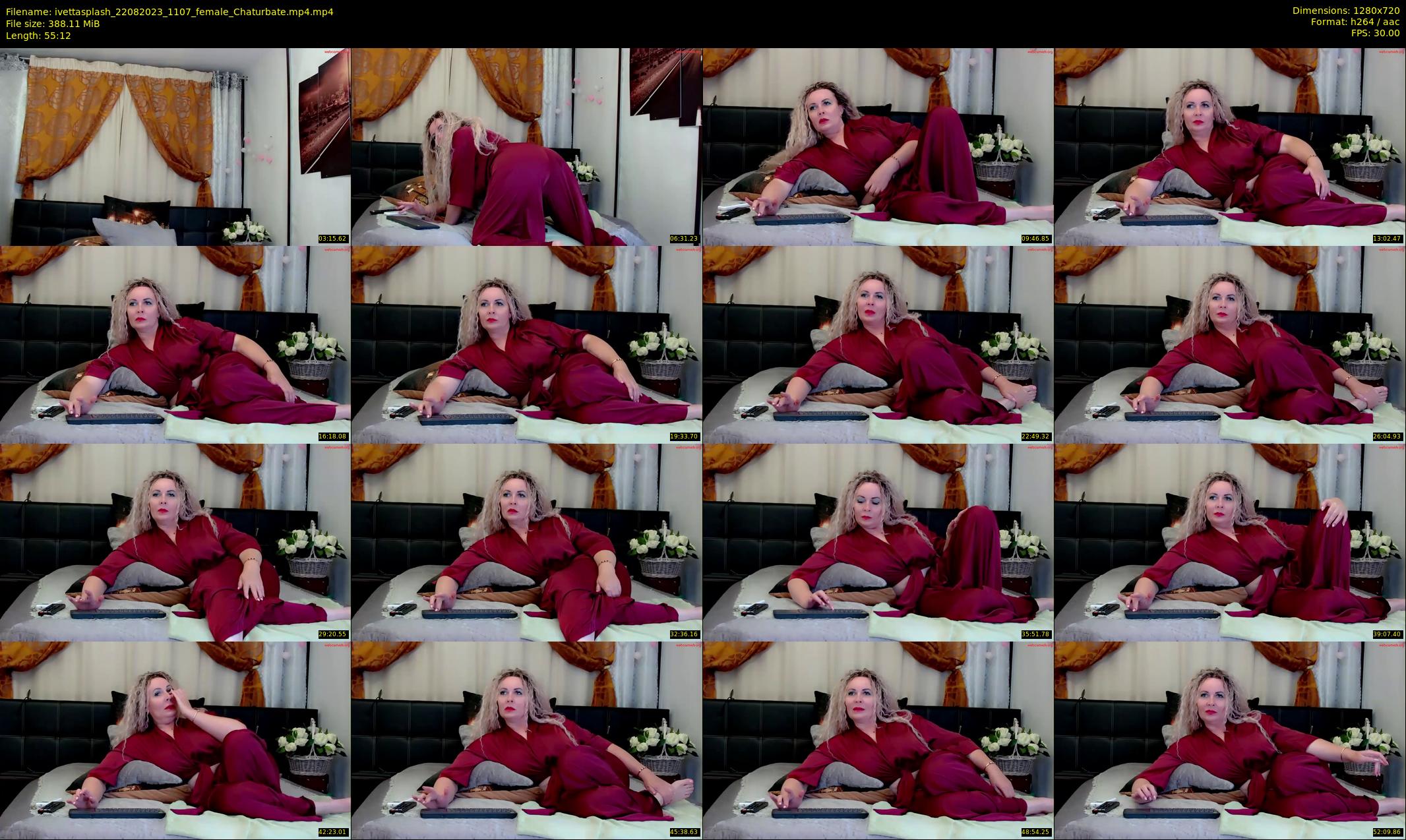 ivettasplash — 56 minute Chaturbate female cam show recording, 720p, Aug 22, 2023