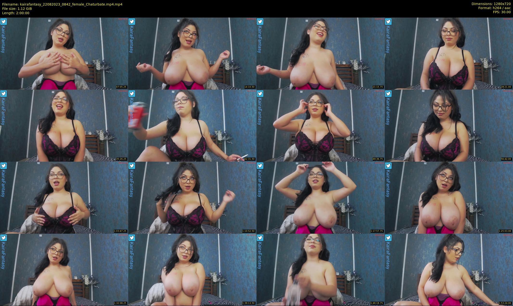 kairafantasy — 120 minute Chaturbate female cam show recording, 720p, Aug 22, 2023