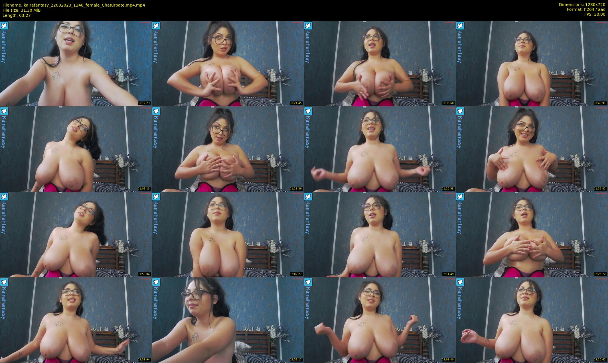 kairafantasy — 4 minute Chaturbate female cam show recording, 720p, Aug 22, 2023