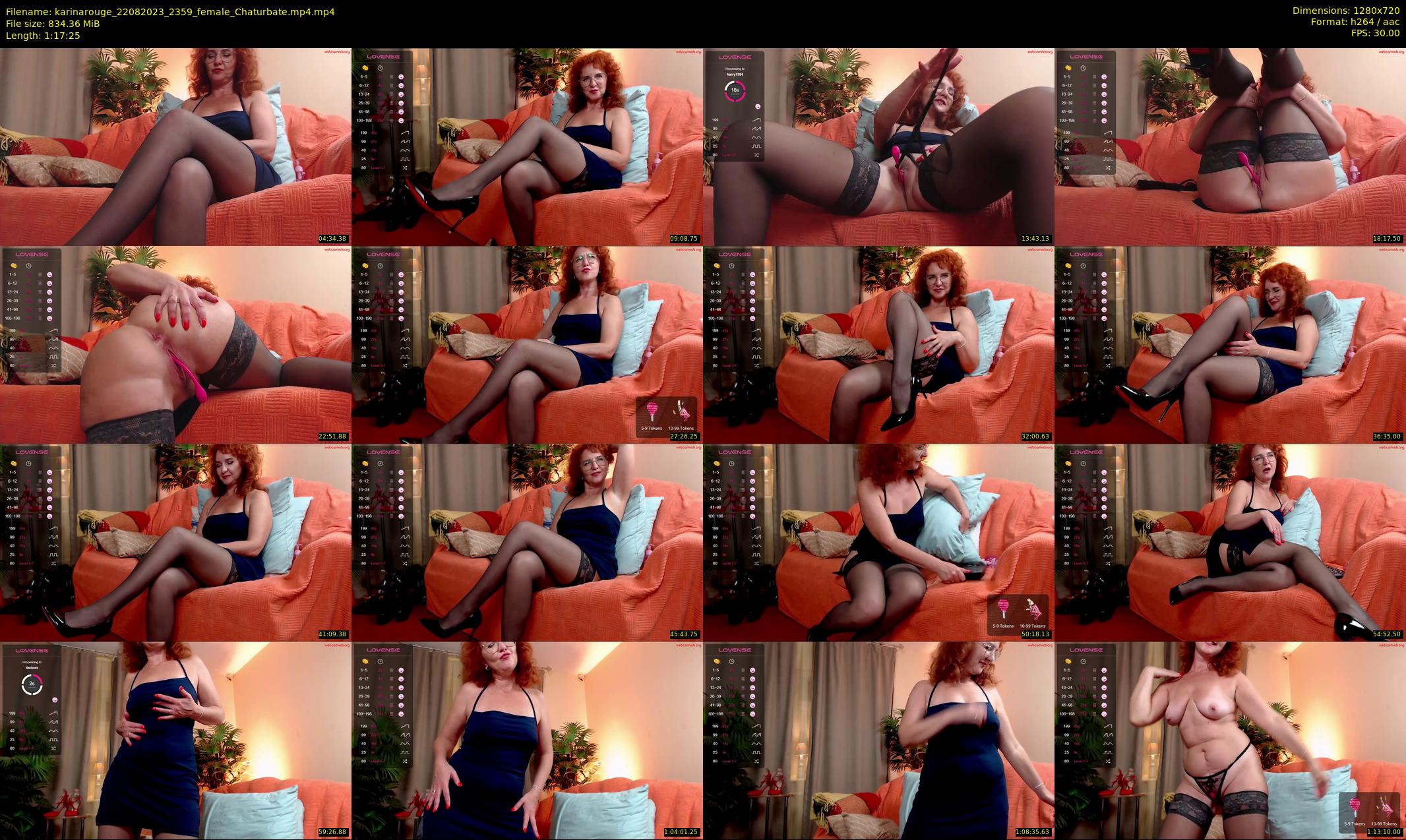 karinarouge — 78 minute Chaturbate female cam show recording, 720p, Aug 22, 2023