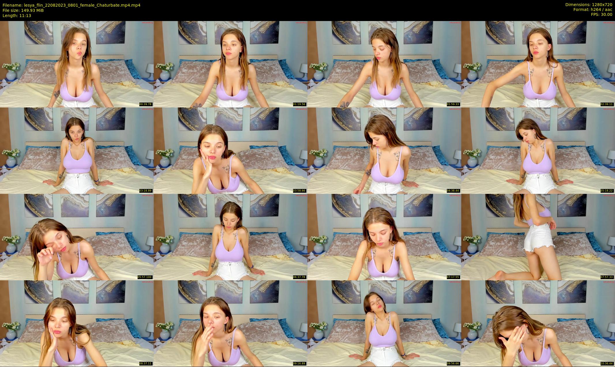 lesya_flin — 12 minute Chaturbate female cam show recording, 720p, Aug 22, 2023