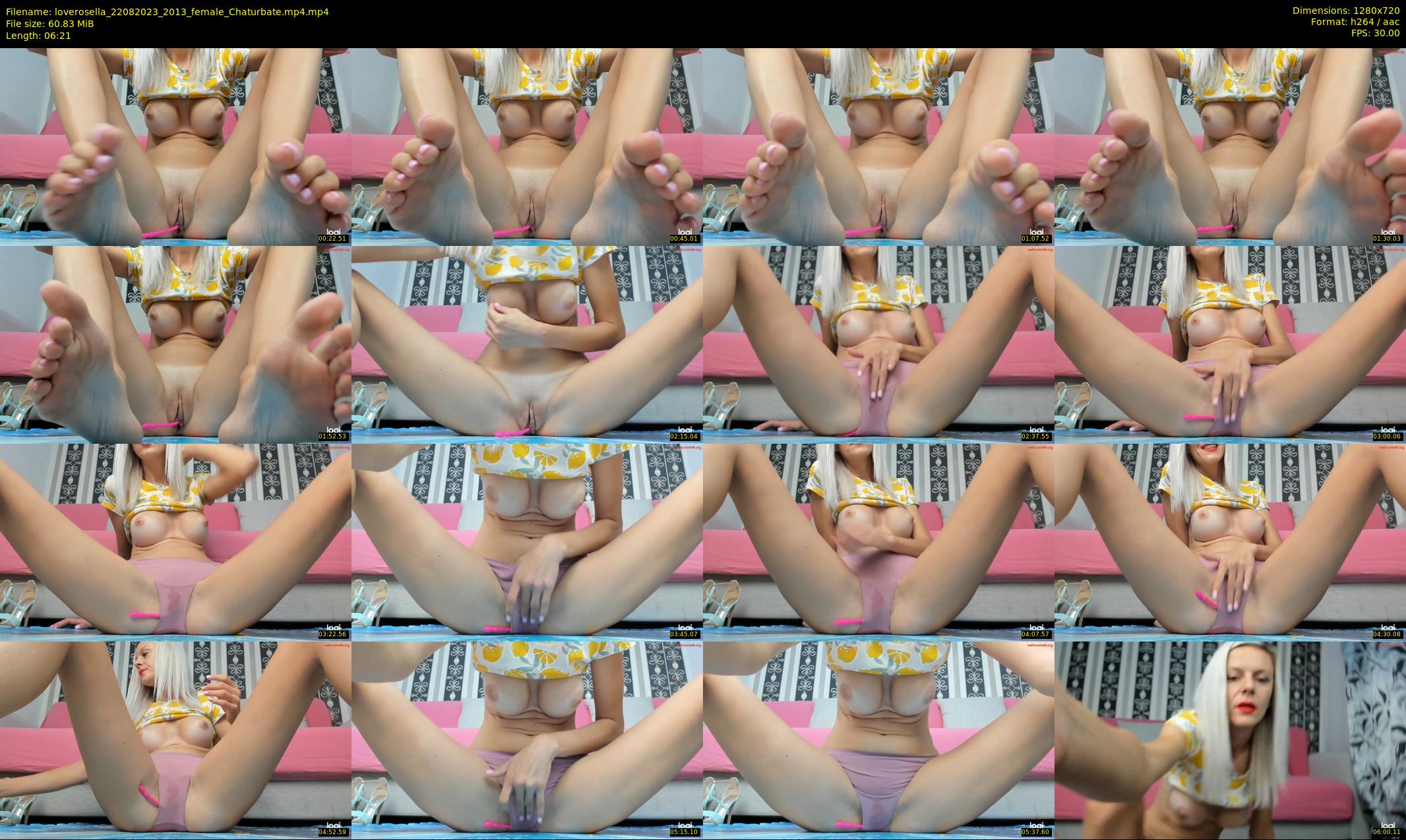 loverosella — 7 minute Chaturbate female cam show recording, 720p, Aug 22, 2023