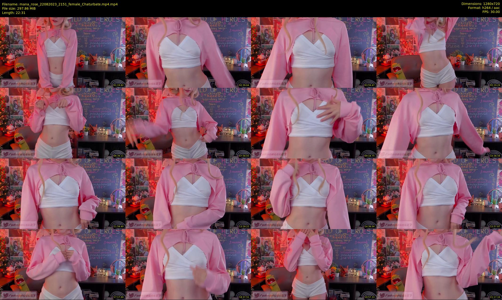 mana_rose — 23 minute Chaturbate female cam show recording, 720p, Aug 22, 2023
