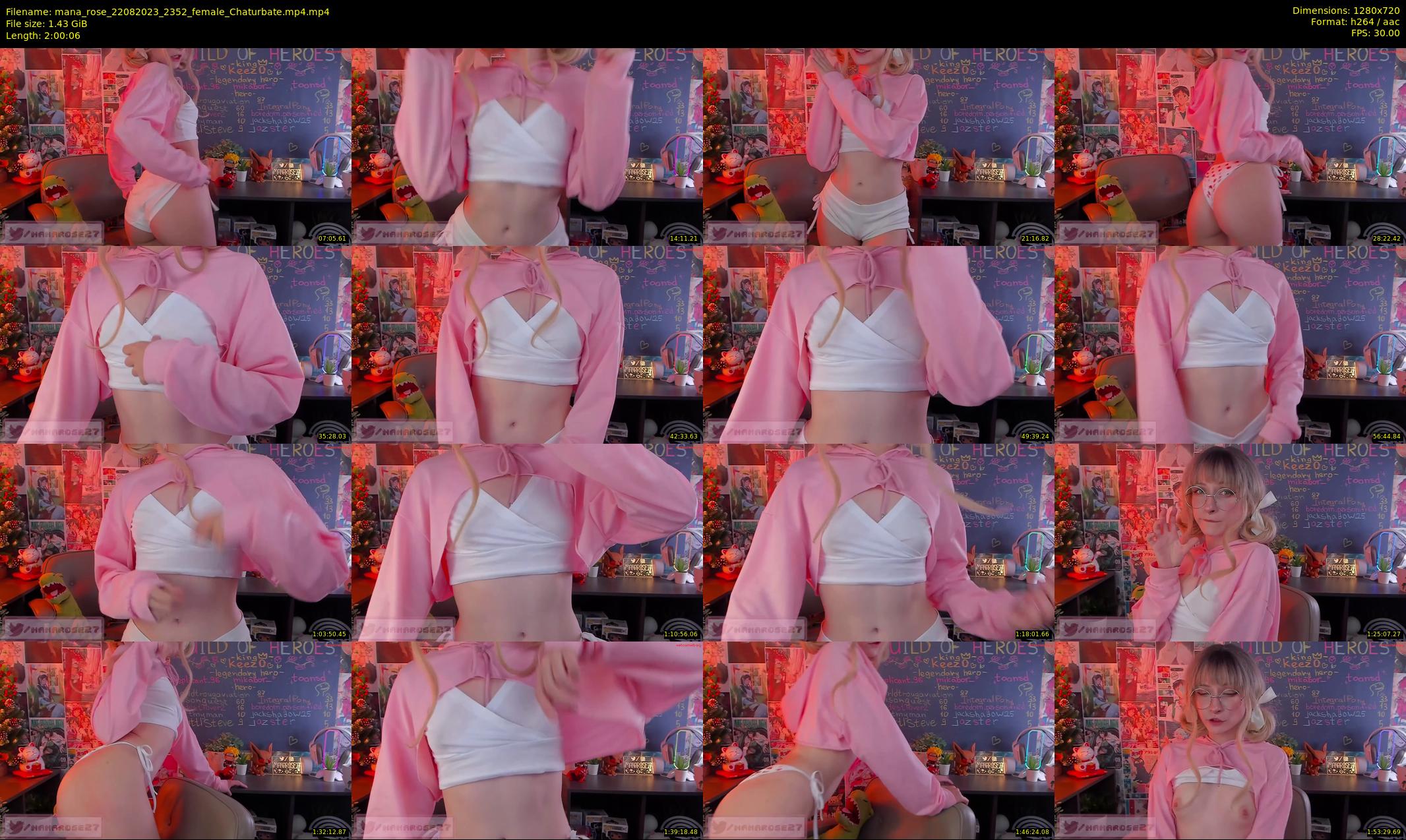 mana_rose — 121 minute Chaturbate female cam show recording, 720p, Aug 22, 2023