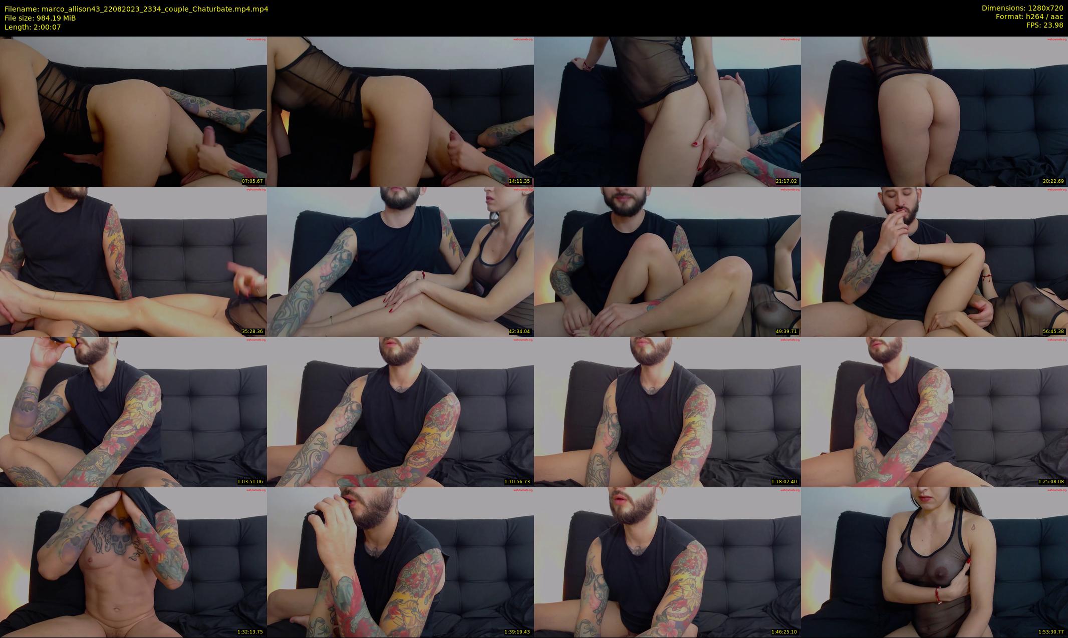 marco_allison43 — 121 minute Chaturbate couple cam show recording, 720p, Aug 22, 2023