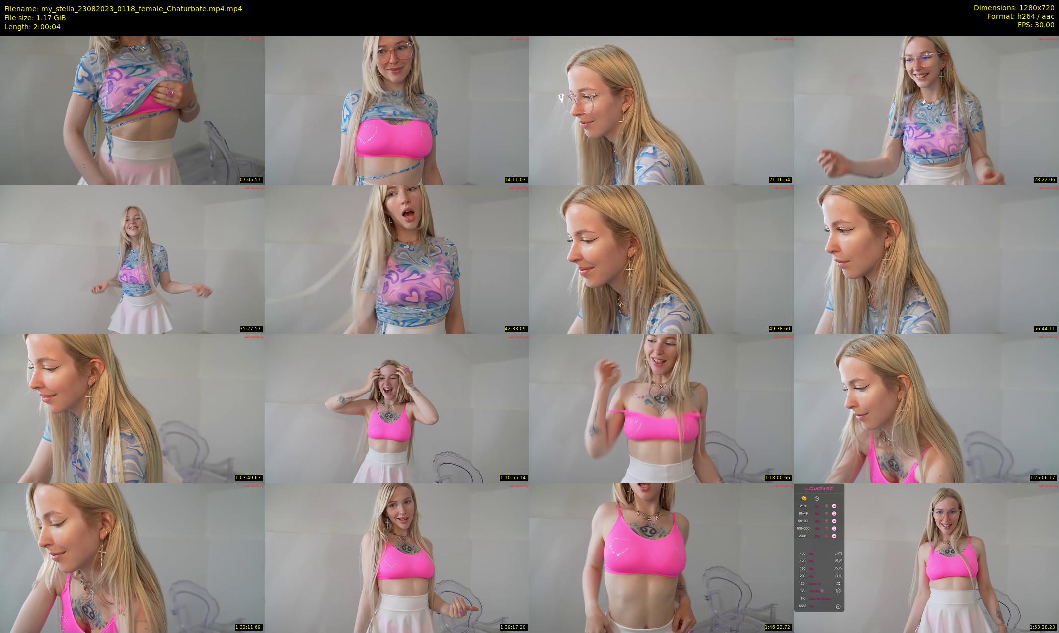 my_stella — 121 minute Chaturbate female cam show recording, 720p, Aug 23, 2023