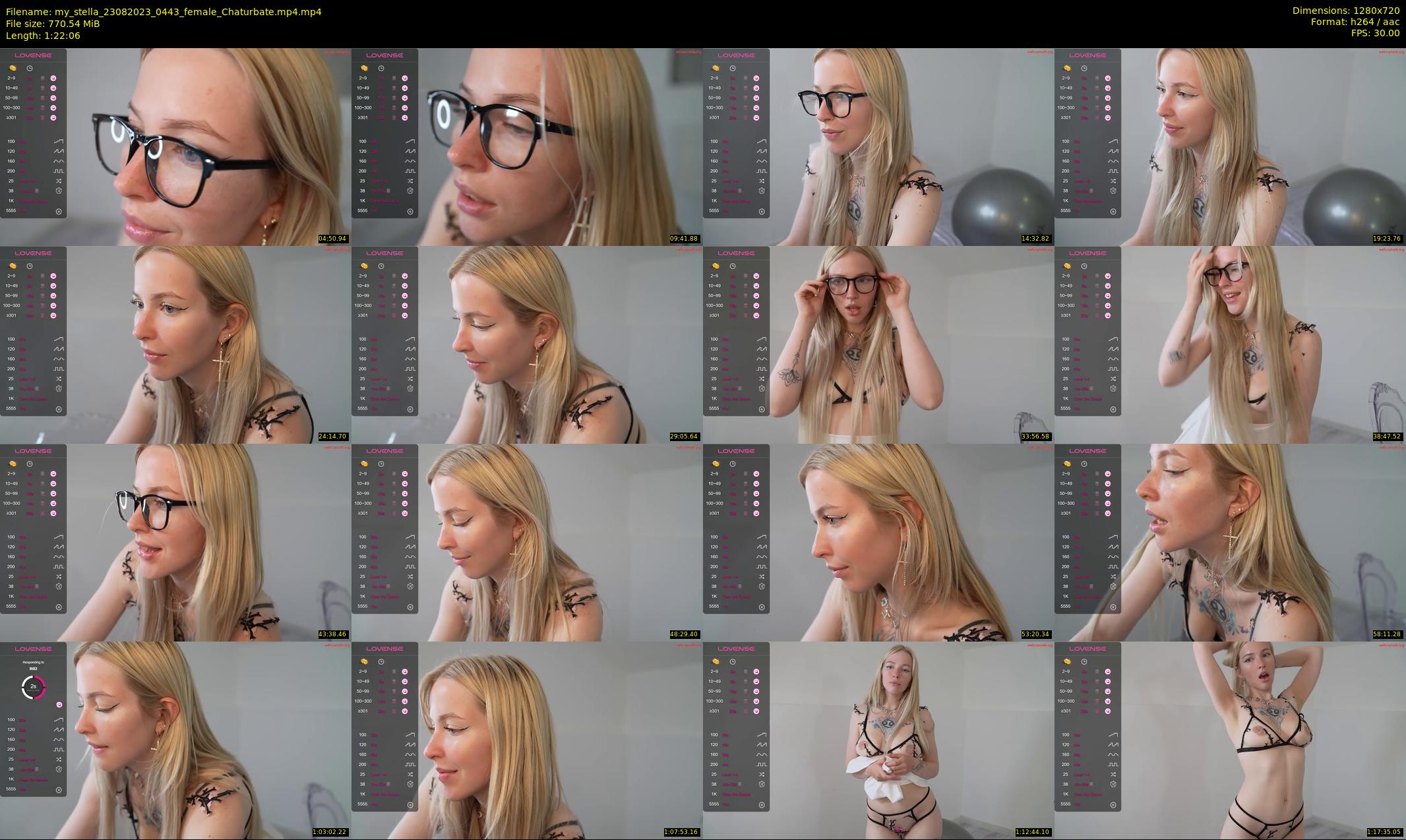 my_stella — 83 minute Chaturbate female cam show recording, 720p, Aug 23, 2023