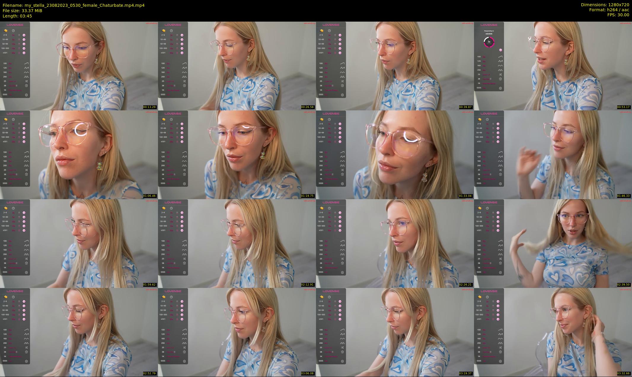 my_stella — 4 minute Chaturbate female cam show recording, 720p, Aug 23, 2023