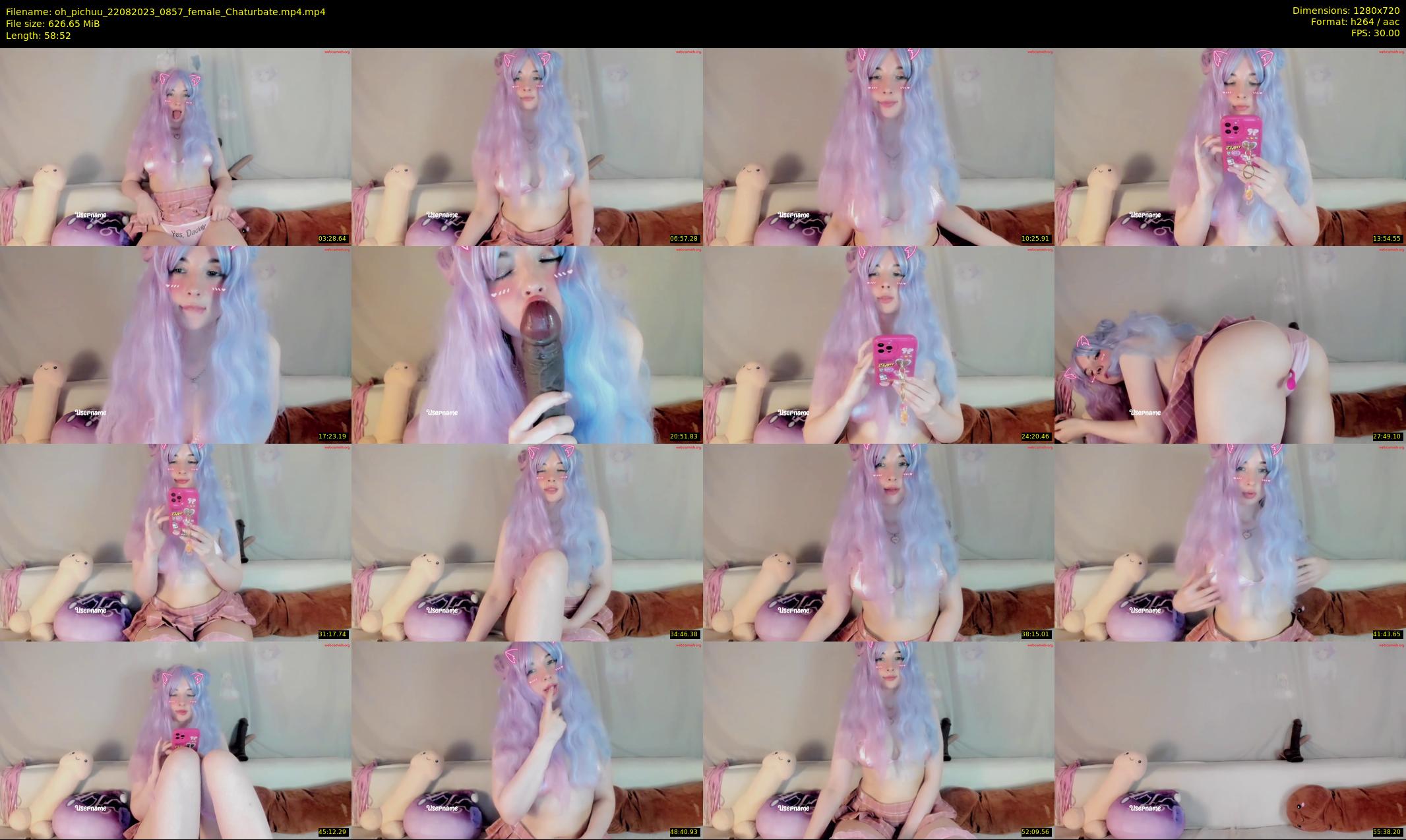 oh_pichuu — 59 minute Chaturbate female cam show recording, 720p, Aug 22, 2023
