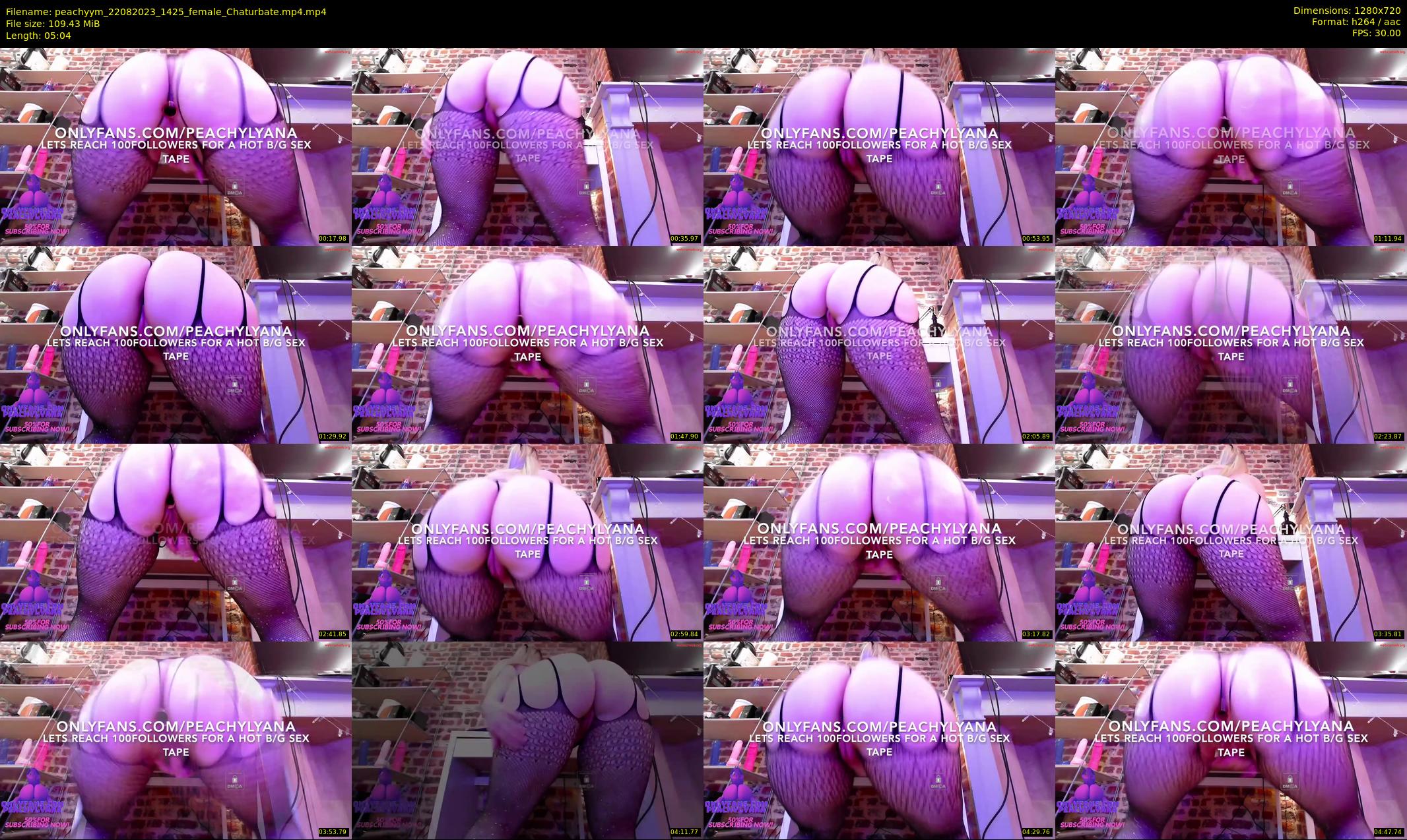 peachyym — 6 minute Chaturbate female cam show recording, 720p, Aug 22, 2023