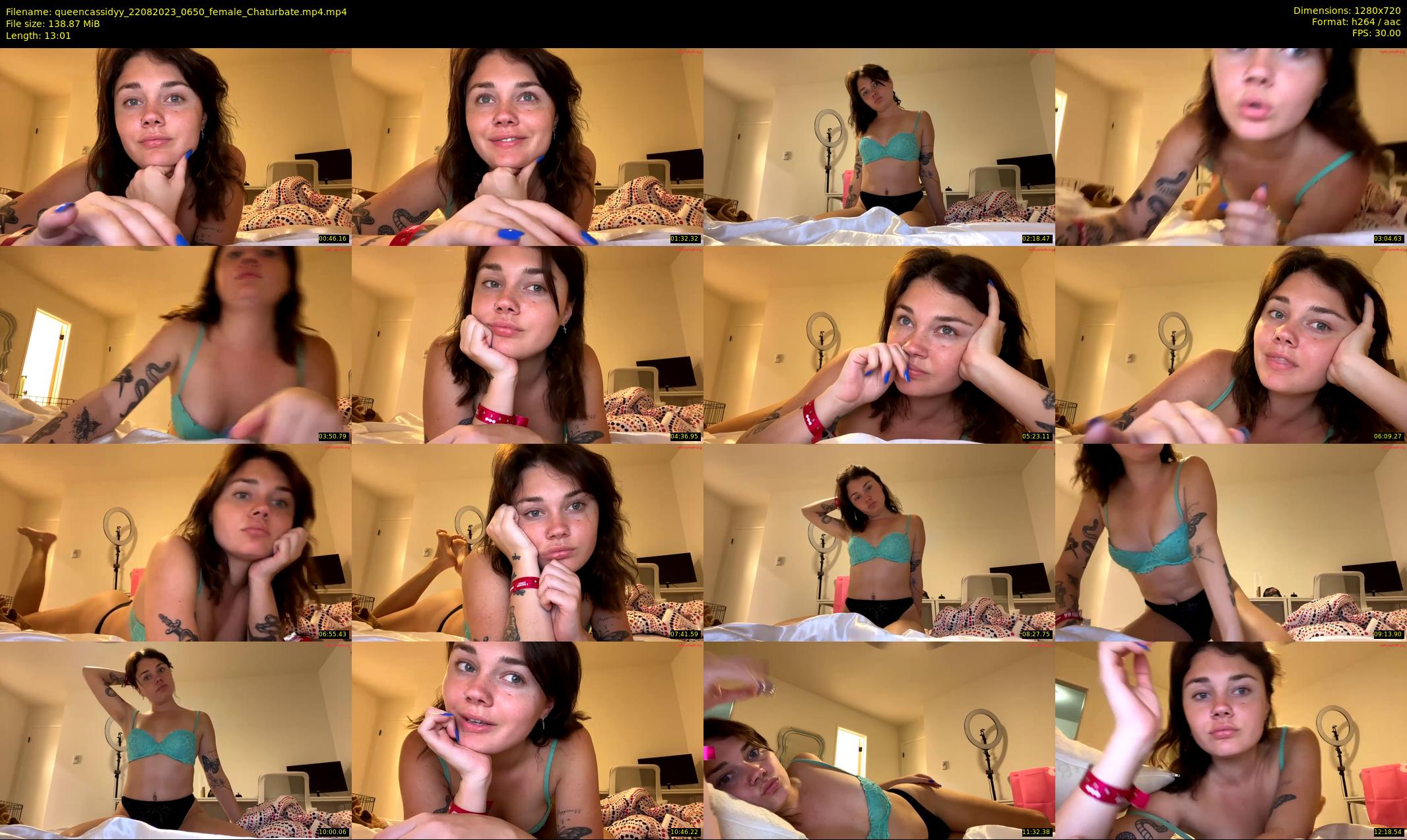 queencassidyy — 14 minute Chaturbate female cam show recording, 720p, Aug 22, 2023