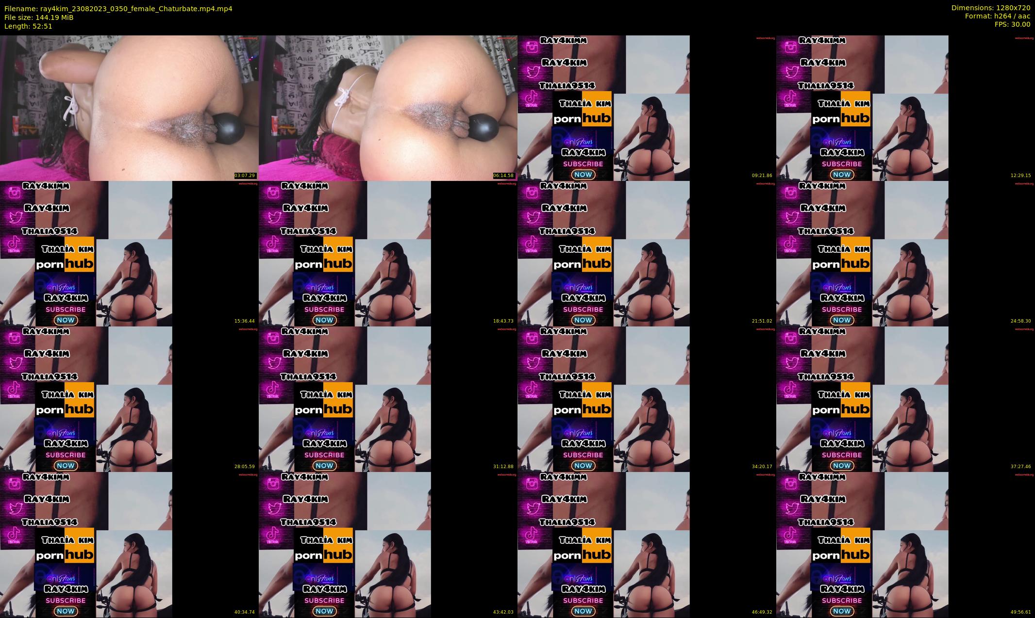 ray4kim — 53 minute Chaturbate couple cam show recording, 720p, Aug 23, 2023