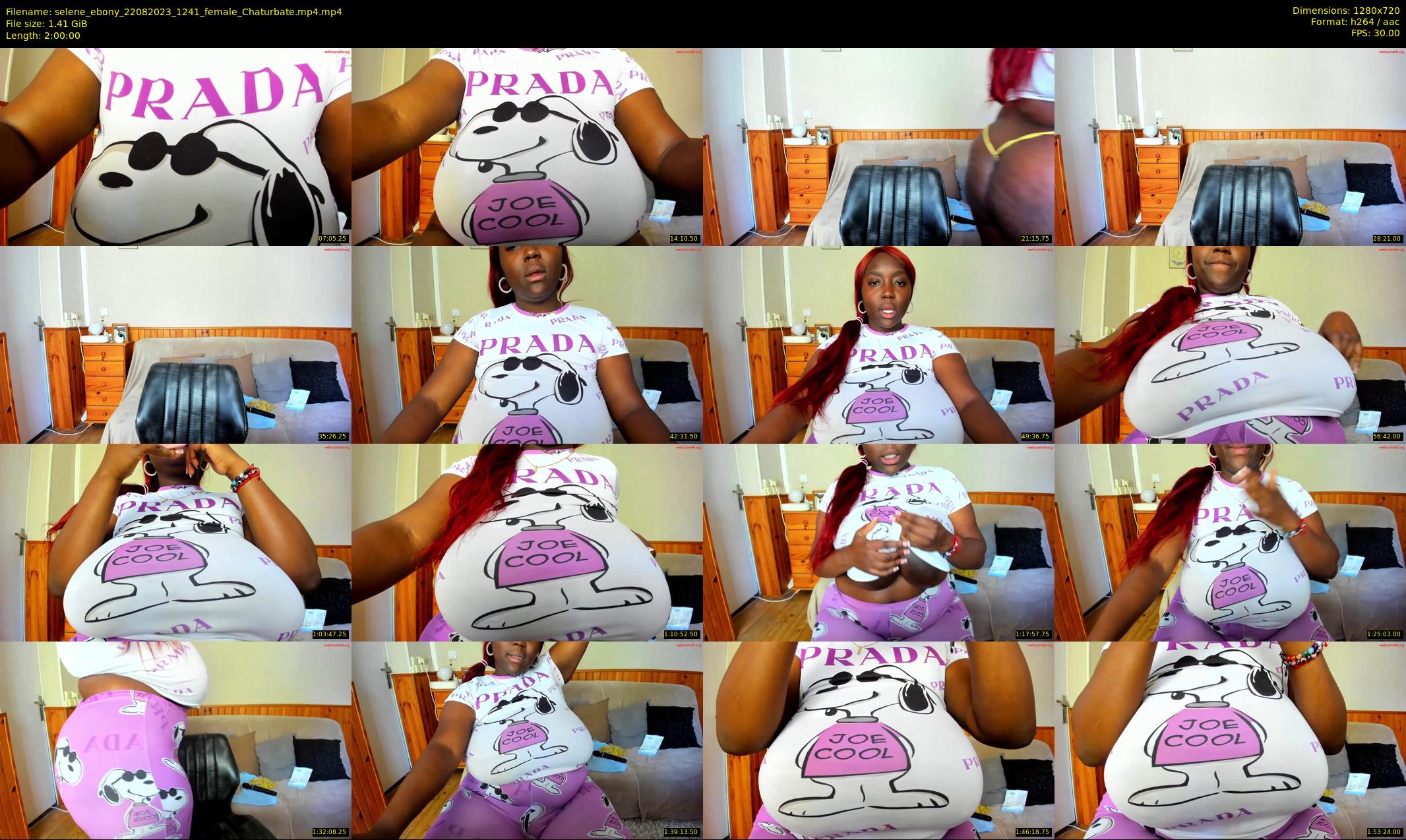 selene_ebony — 120 minute Chaturbate female cam show recording, 720p, Aug 22, 2023