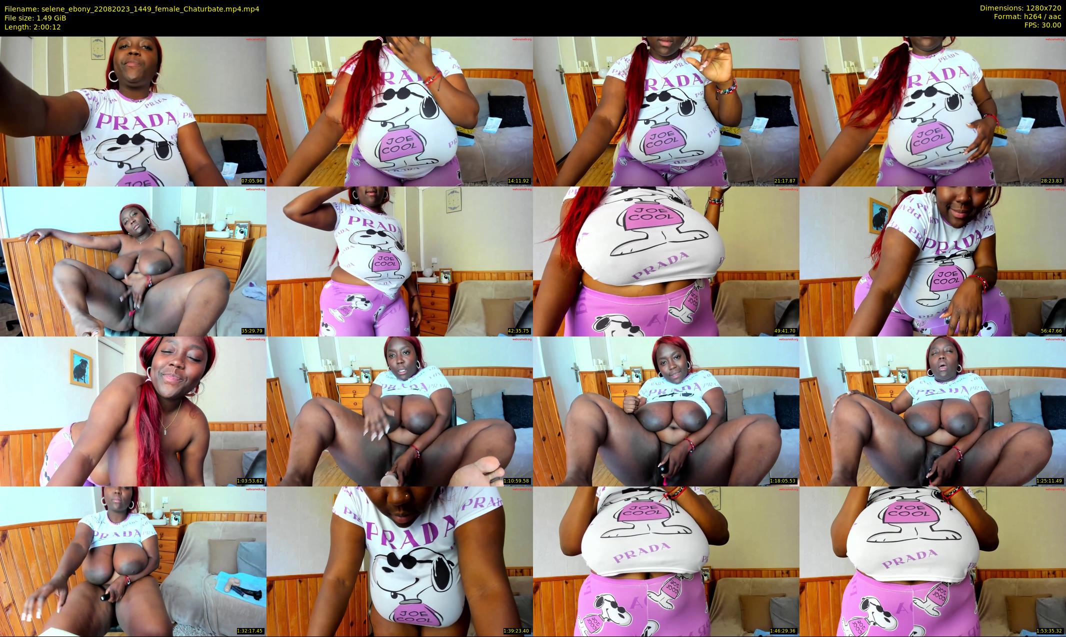 selene_ebony — 121 minute Chaturbate female cam show recording, 720p, Aug 22, 2023