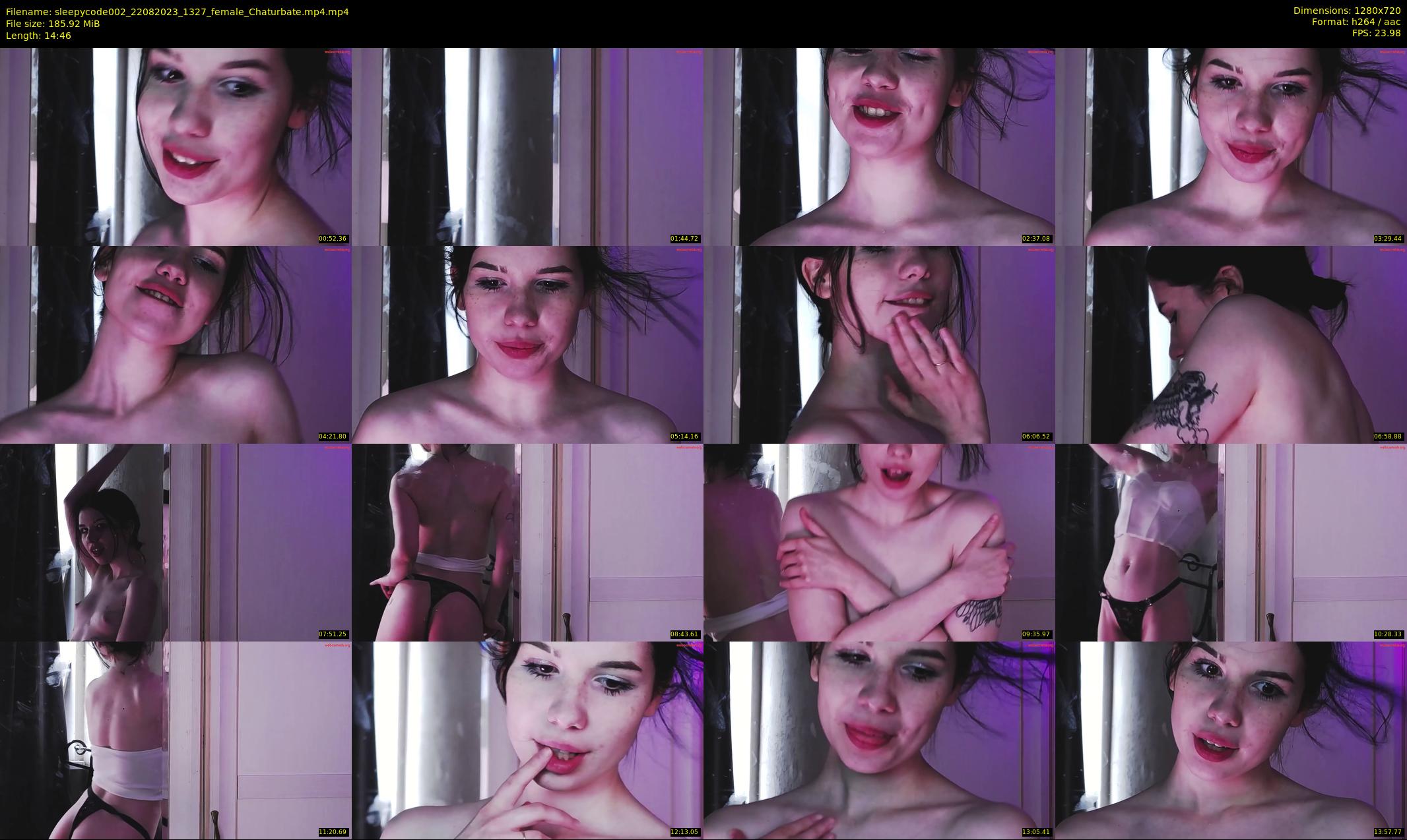 sleepycode002 — 15 minute Chaturbate female cam show recording, 720p, Aug 22, 2023