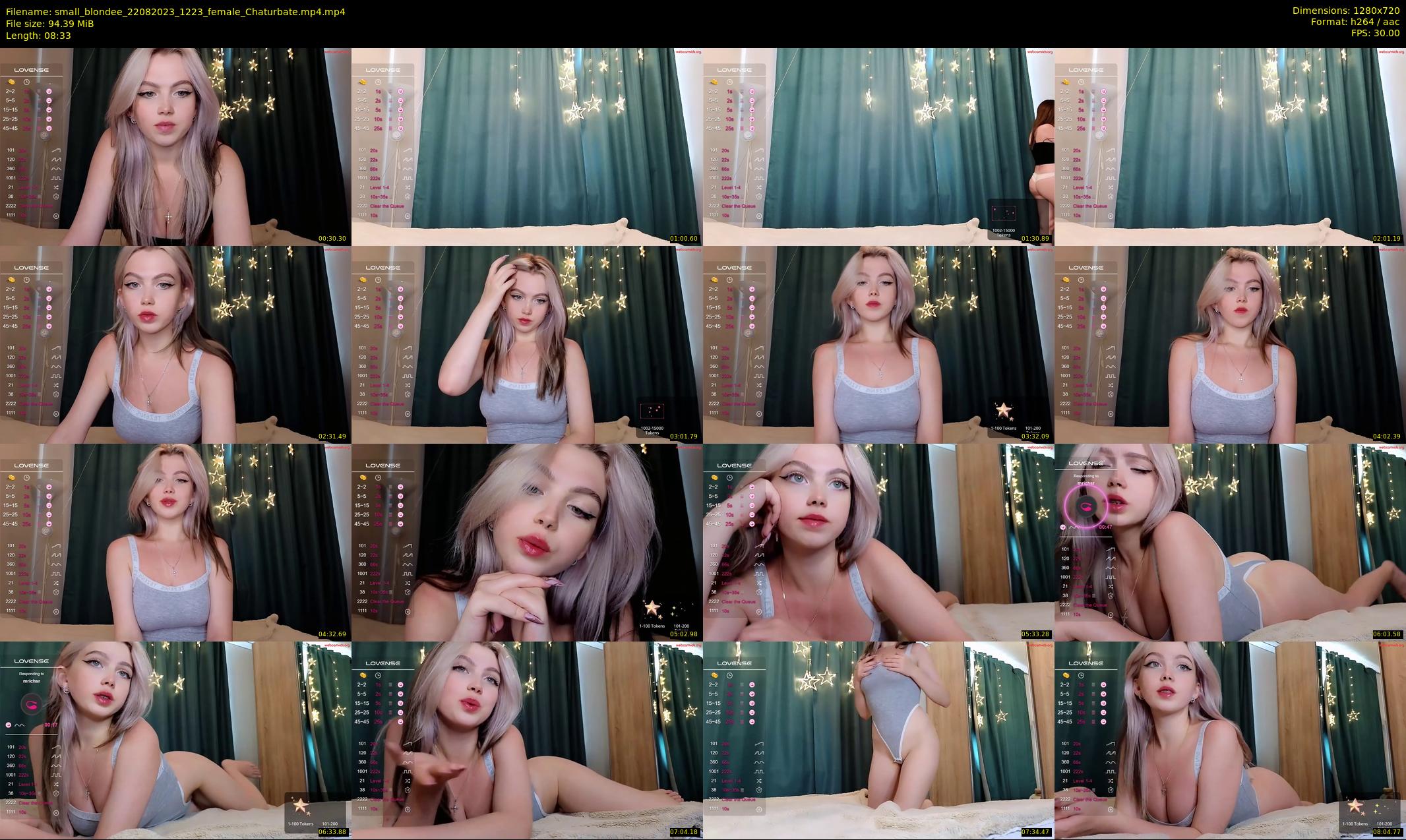 small_blondee — 9 minute Chaturbate female cam show recording, 720p, Aug 22, 2023