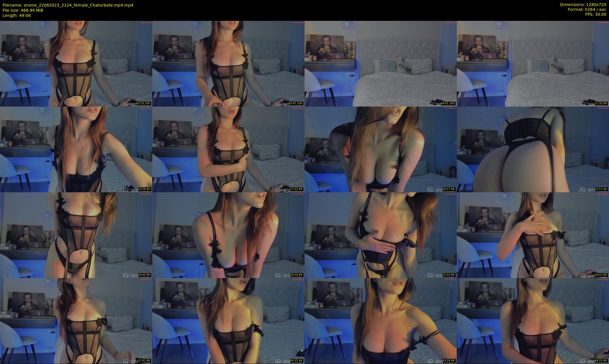 snsme — 50 minute Chaturbate female cam show recording, 720p, Aug 22, 2023