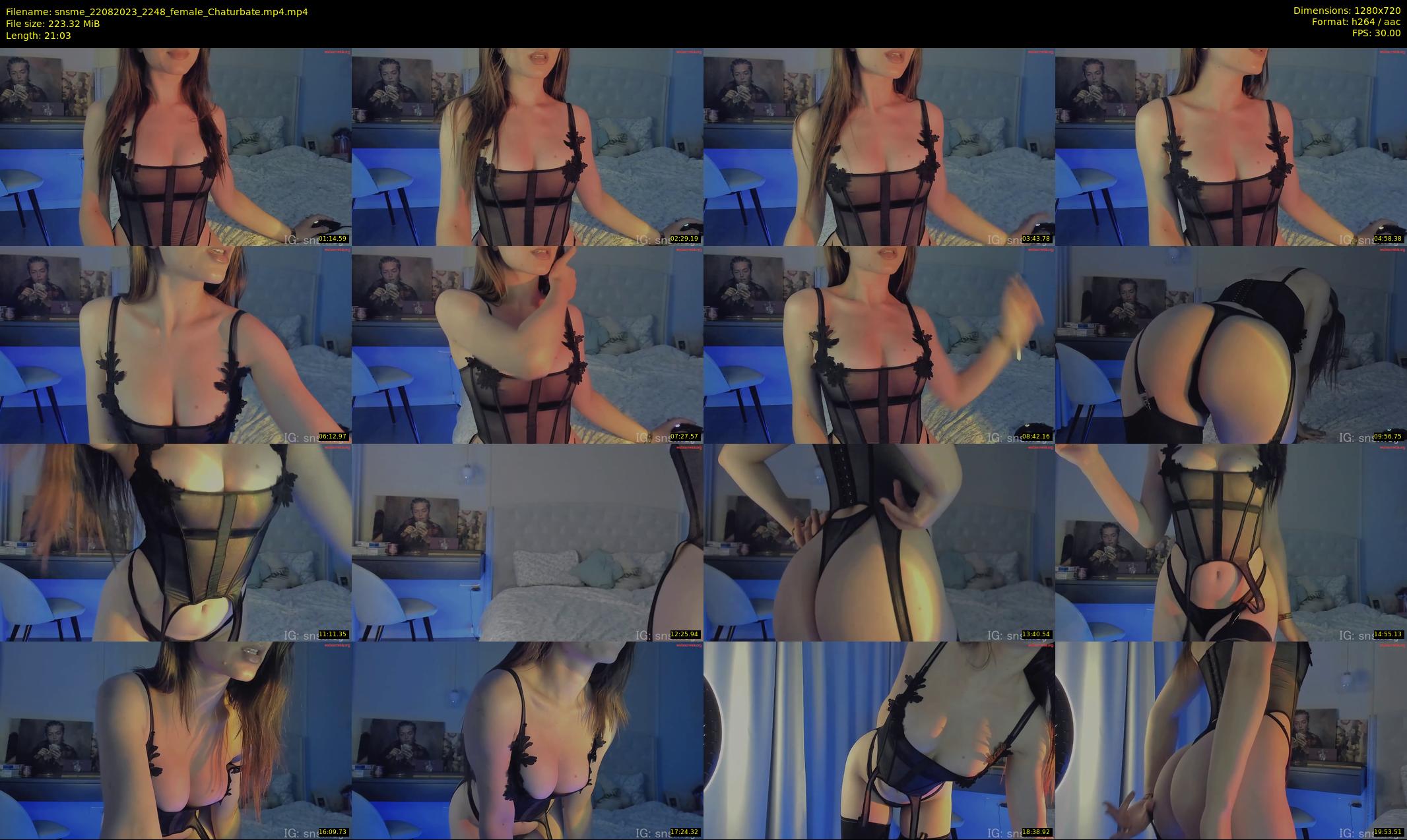 snsme — 22 minute Chaturbate female cam show recording, 720p, Aug 22, 2023