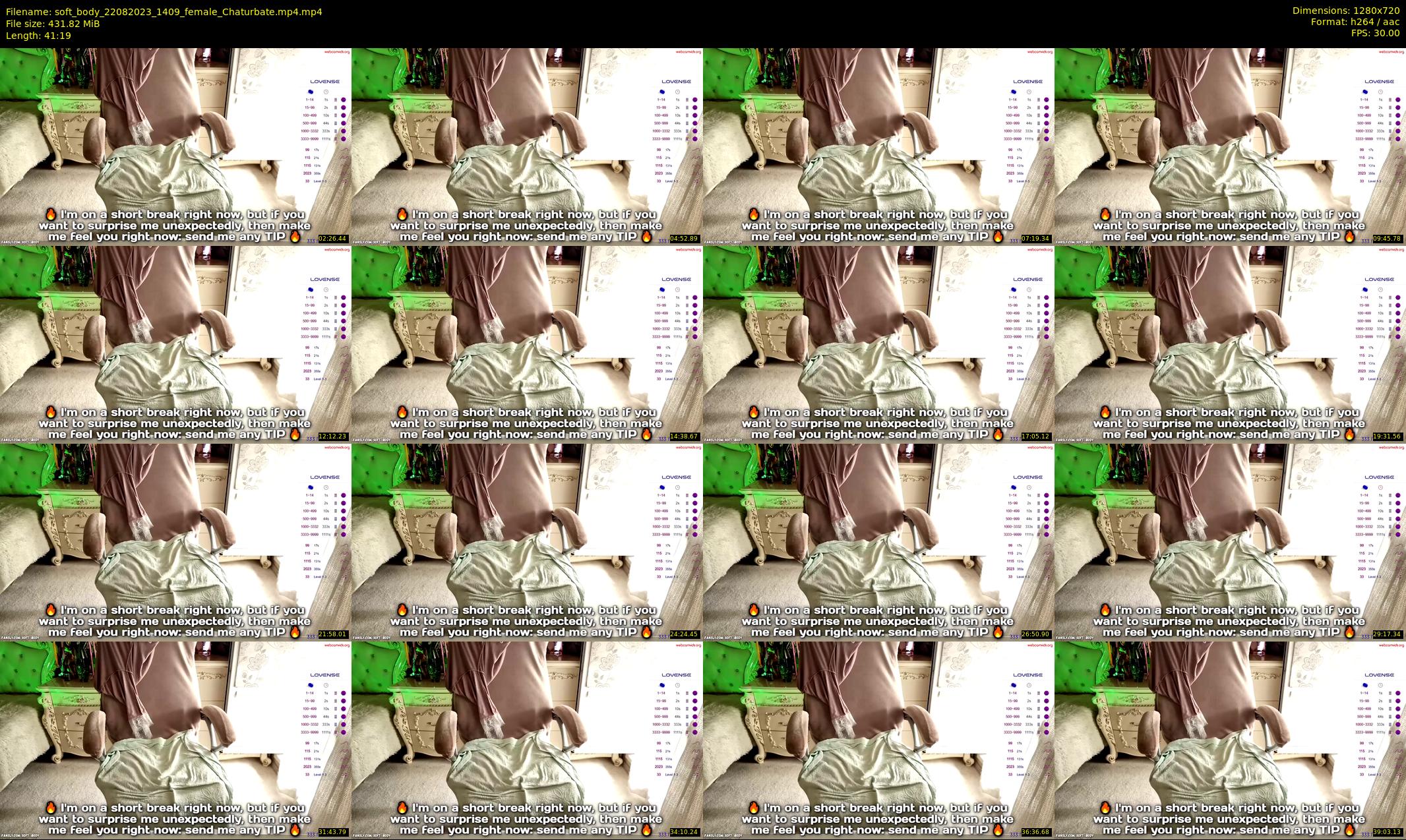 soft_body — 42 minute Chaturbate female cam show recording, 720p, Aug 22, 2023