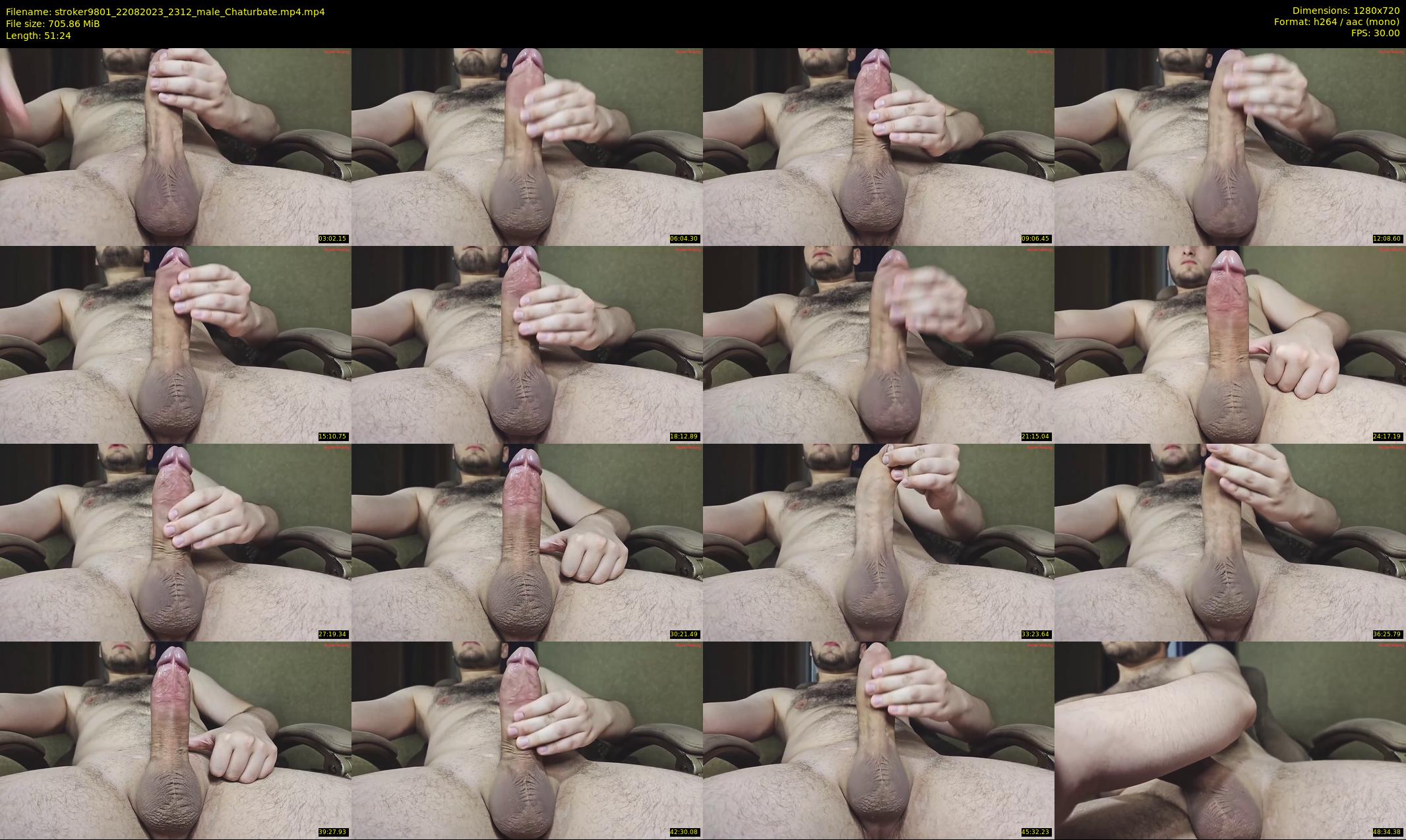 stroker9801 — 52 minute Chaturbate male cam show recording, 720p, Aug 22, 2023
