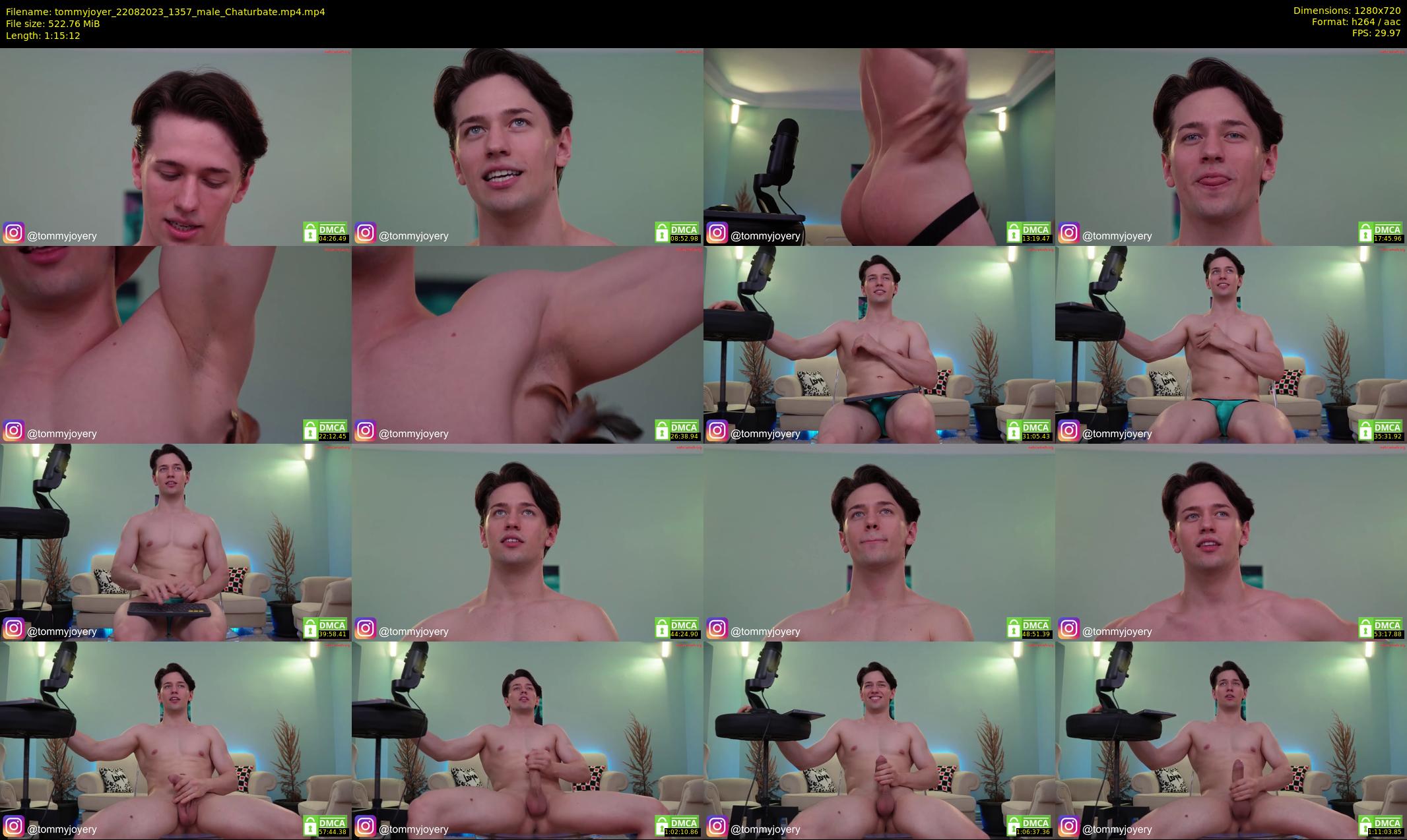 tommyjoyer — 76 minute Chaturbate male cam show recording, 720p, Aug 22, 2023