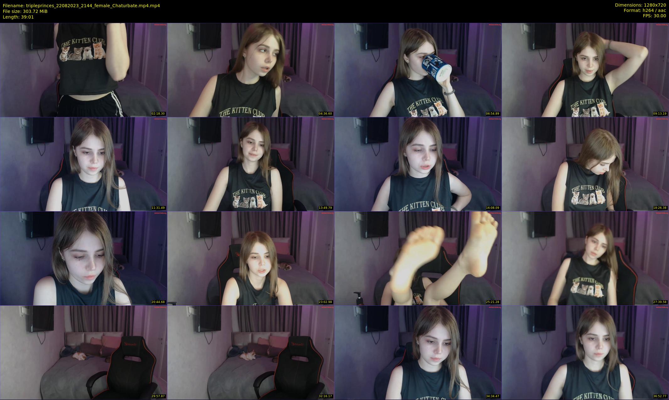 tripleprinces — 40 minute Chaturbate female cam show recording, 720p, Aug 22, 2023
