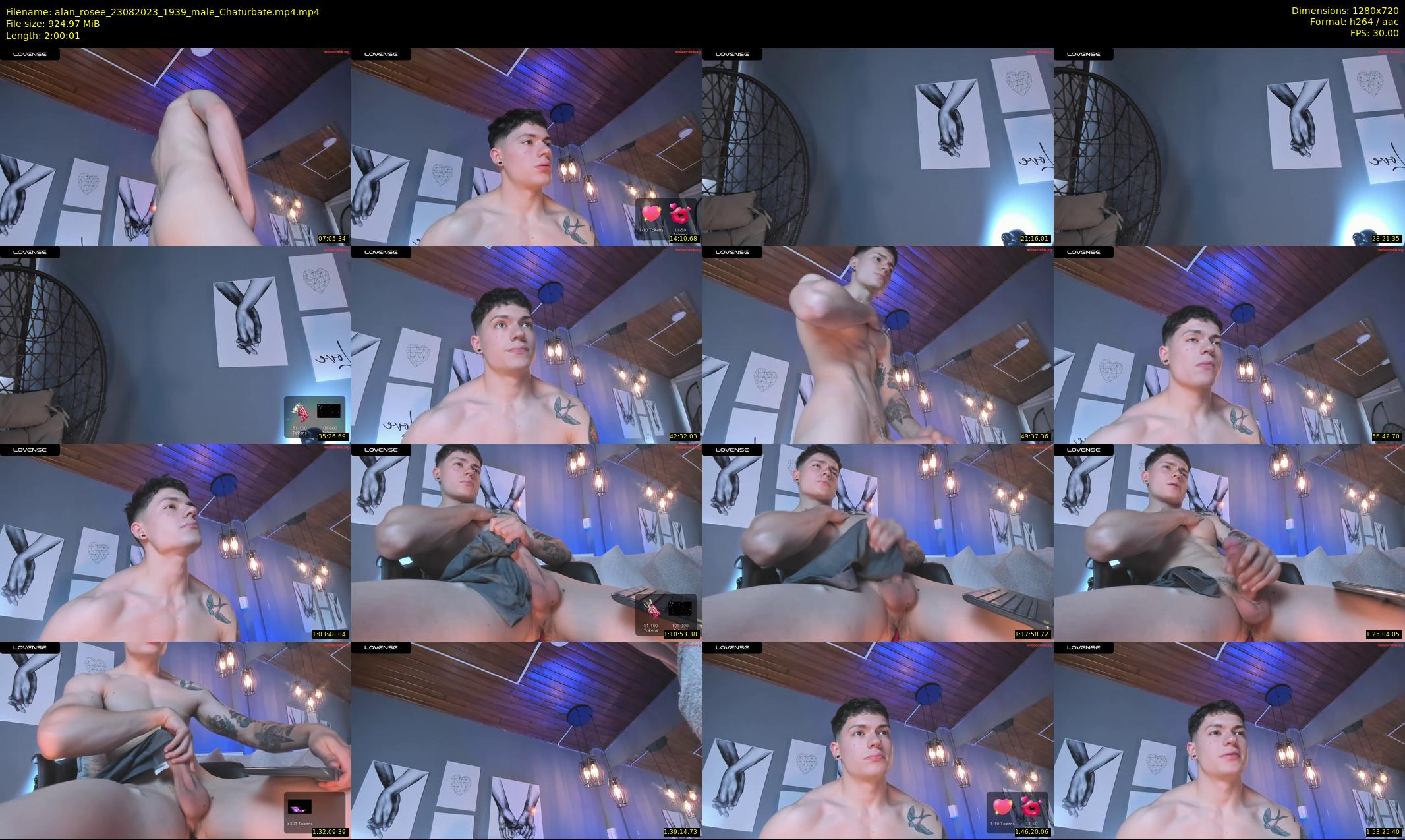 alan_rosee — 121 minute Chaturbate male cam show recording, 720p, Aug 23, 2023