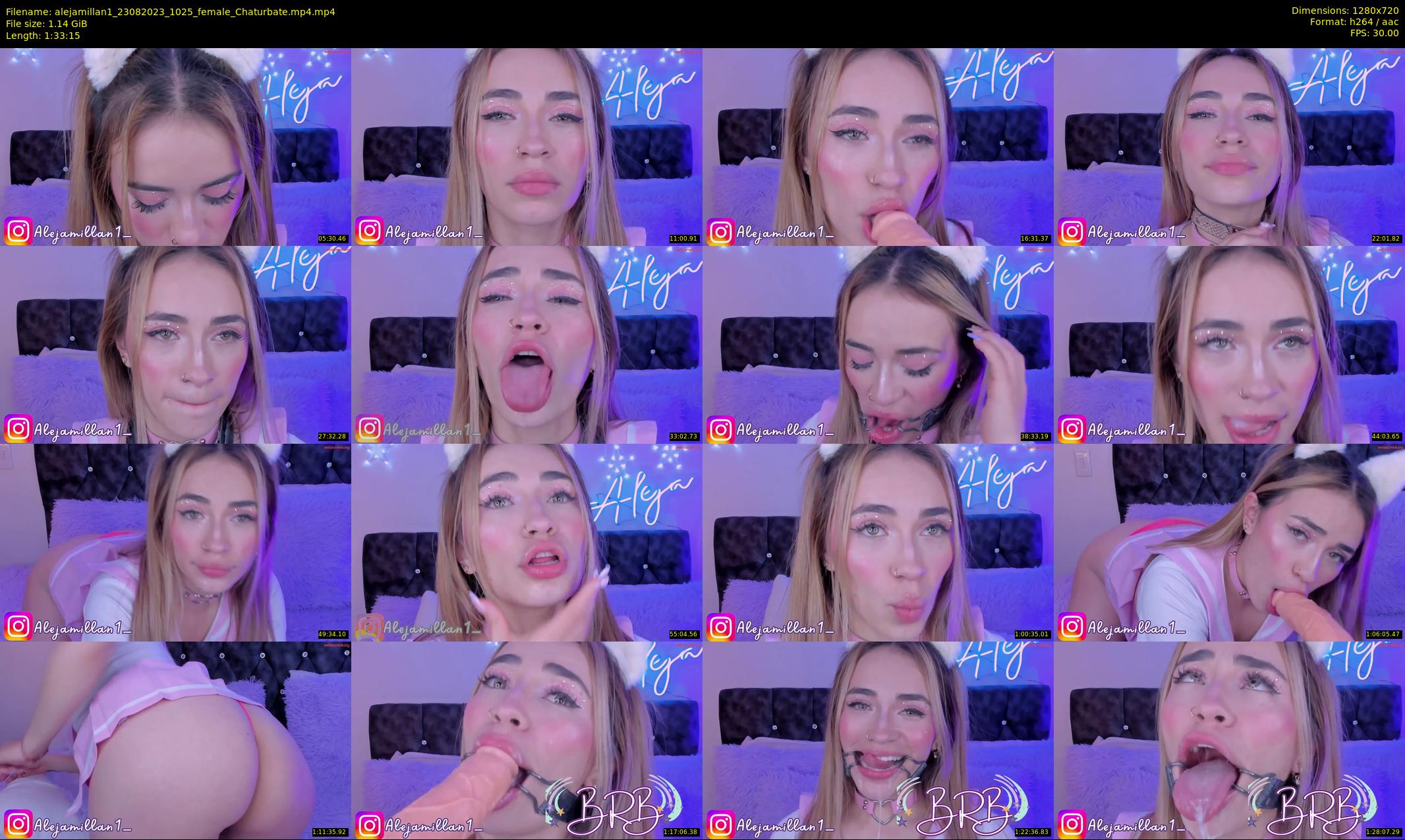 alejamillan1 — 94 minute Chaturbate female cam show recording, 720p, Aug 23, 2023