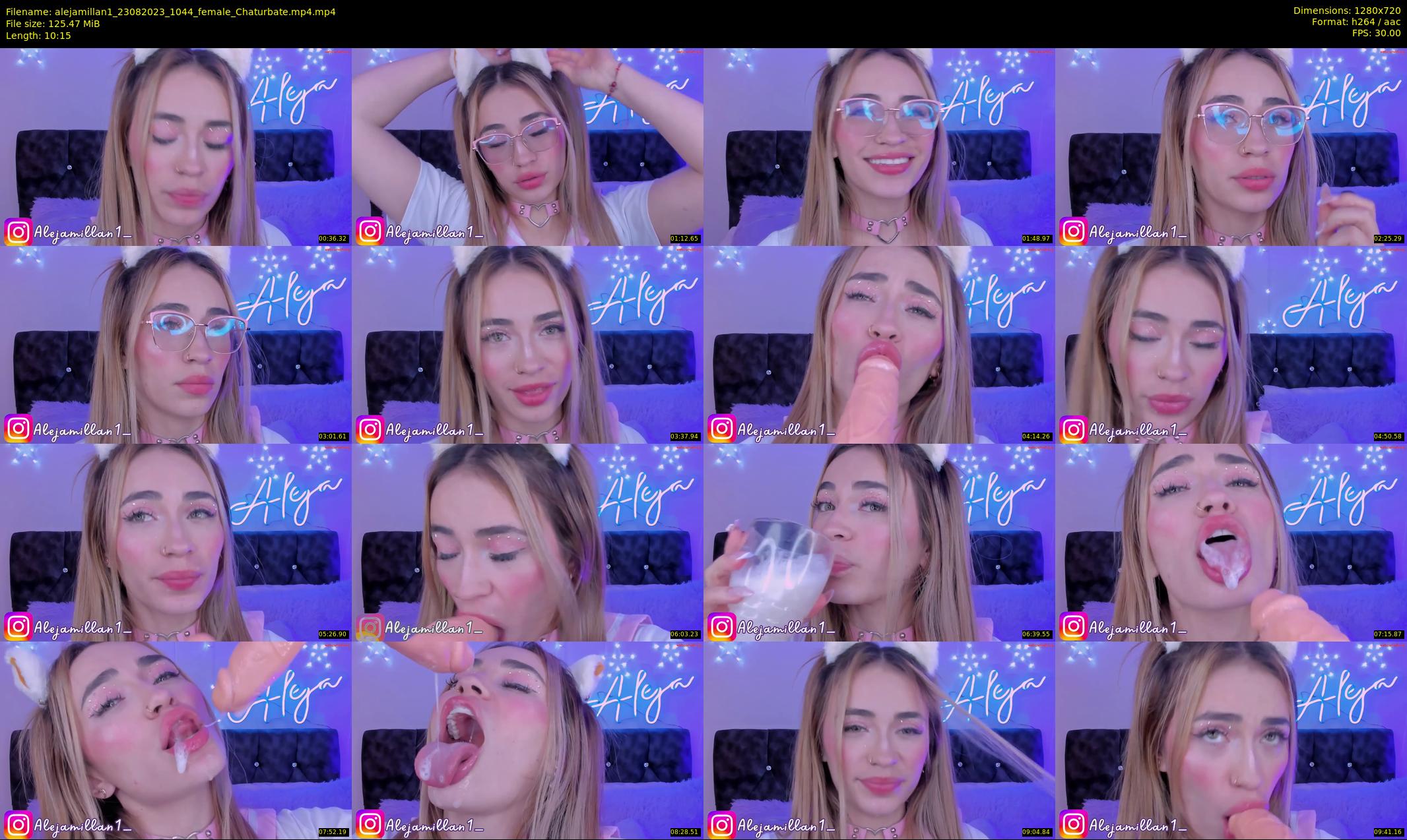 alejamillan1 — 11 minute Chaturbate female cam show recording, 720p, Aug 23, 2023