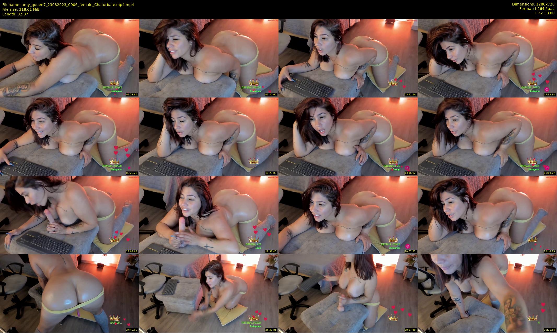 amy_queen7 — 33 minute Chaturbate female cam show recording, 720p, Aug 23, 2023