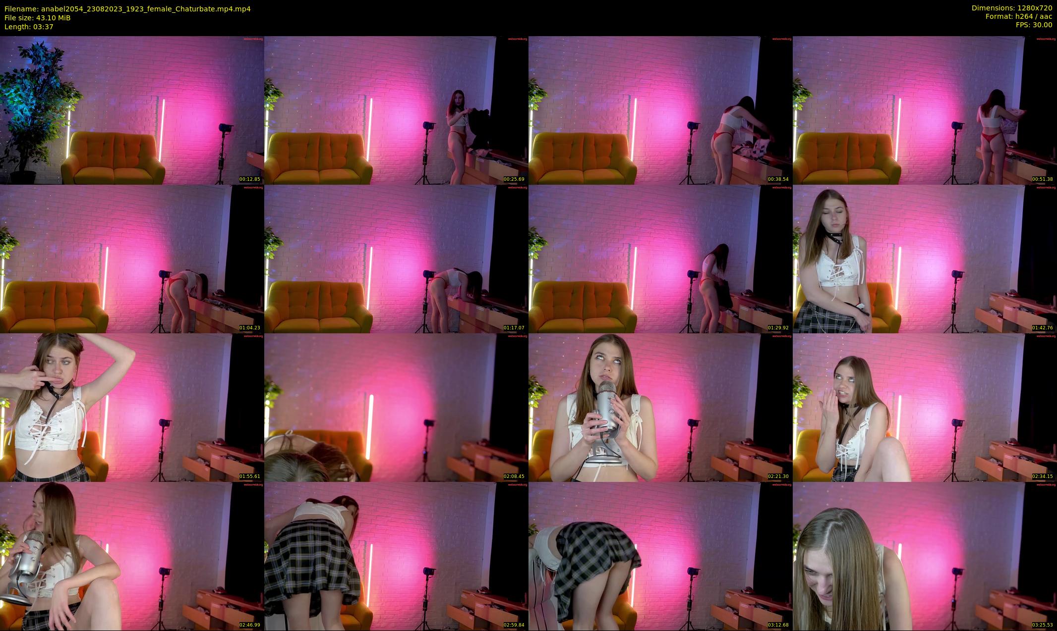 anabel2054 — 4 minute Chaturbate female cam show recording, 720p, Aug 23, 2023