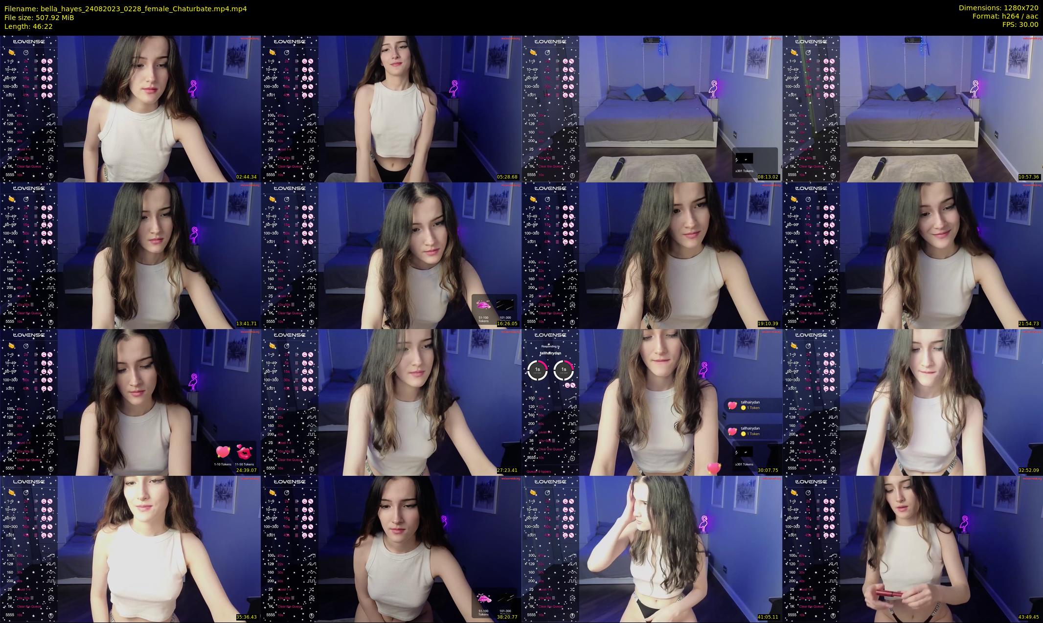 bella_hayes — 47 minute Chaturbate female cam show recording, 720p, Aug 24, 2023