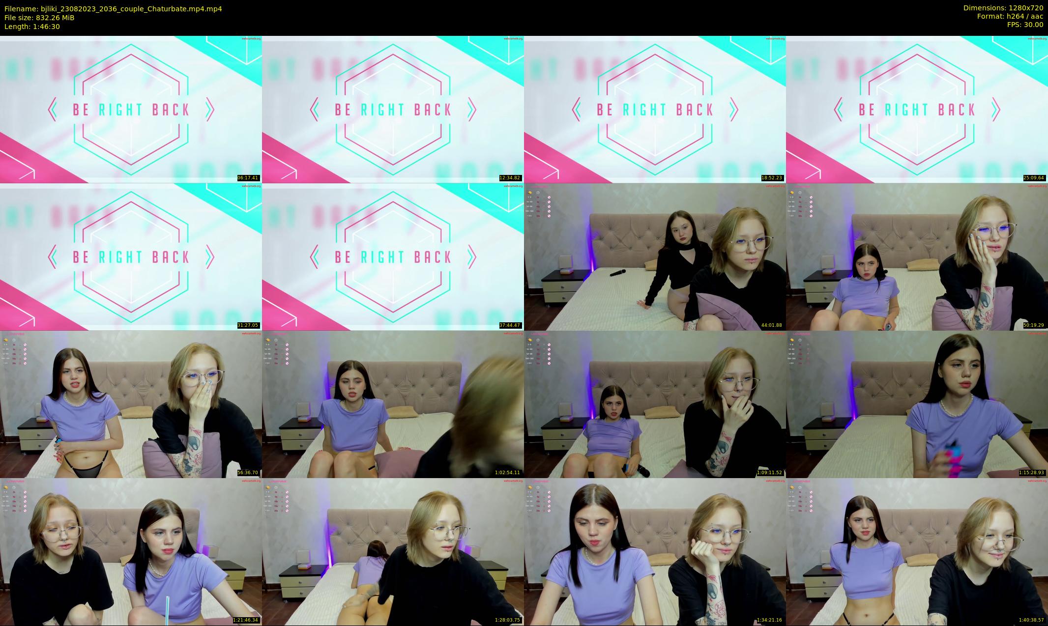 bjliki — 107 minute Chaturbate couple cam show recording, 720p, Aug 23, 2023