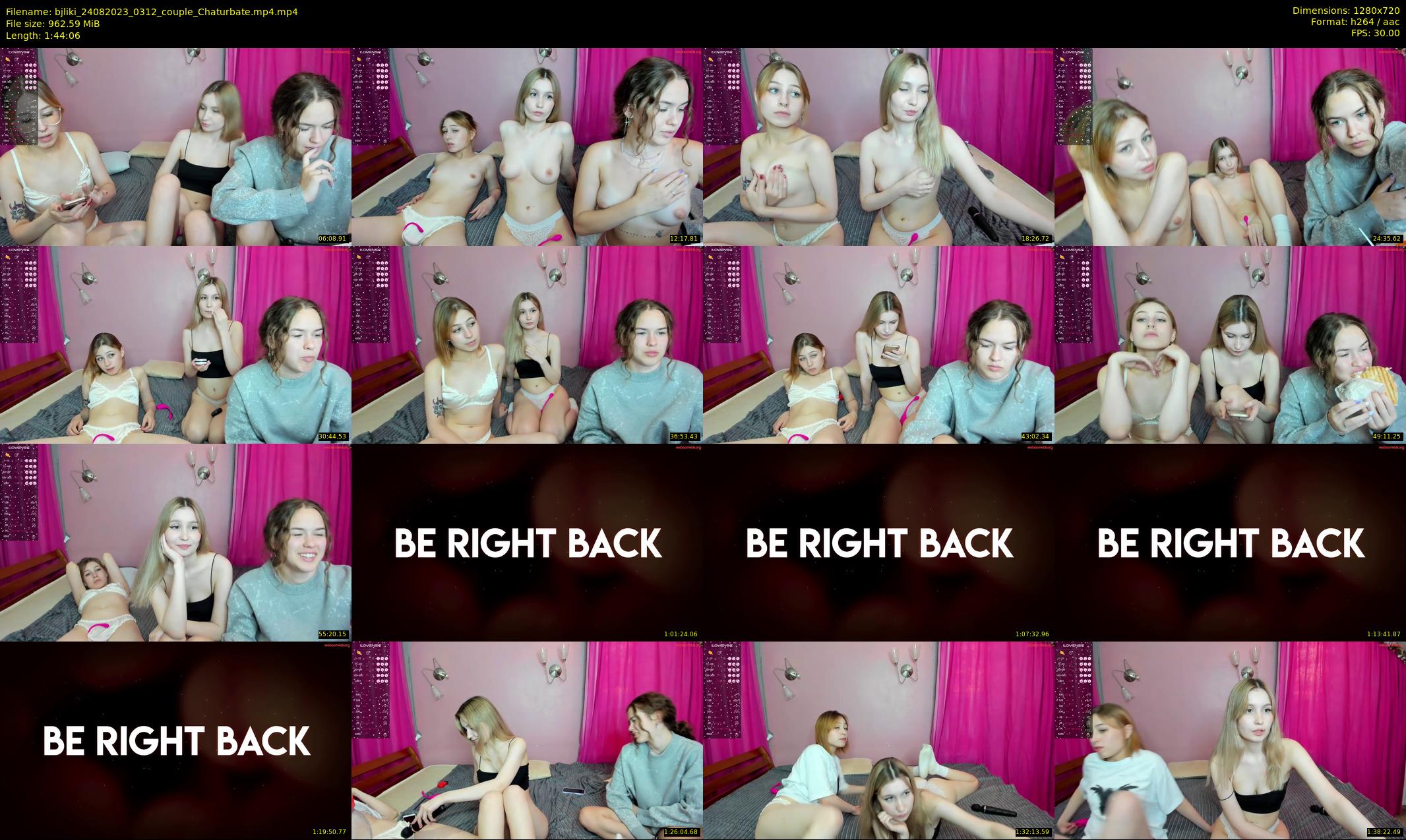 bjliki — 105 minute Chaturbate couple cam show recording, 720p, Aug 24, 2023